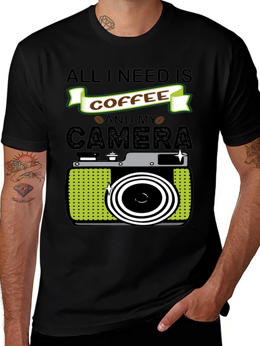 Coffee & Camera T-Shirt - Photographers Tee