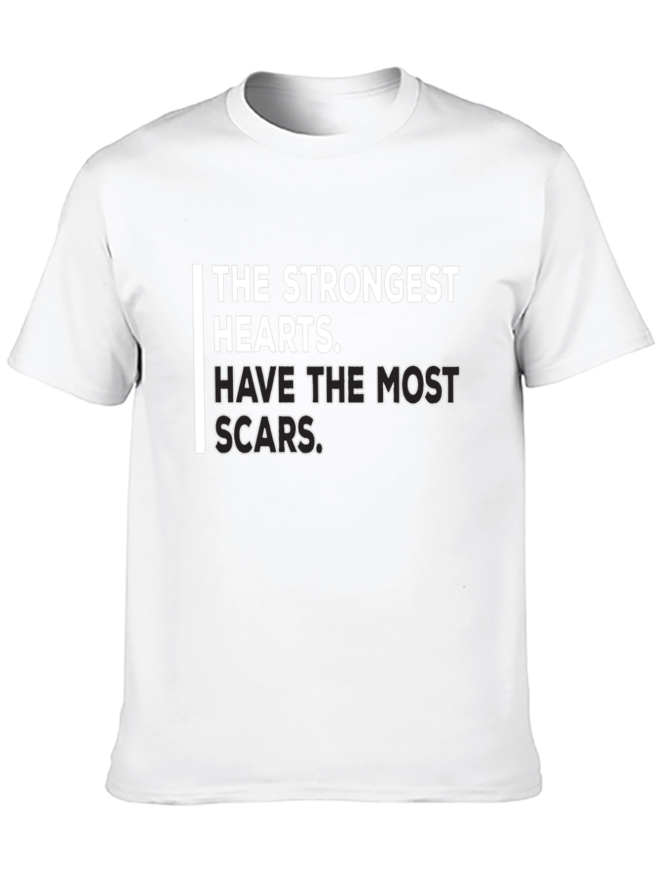 Strongest Hearts Graphic T-Shirt - Inspirational Quote Tee