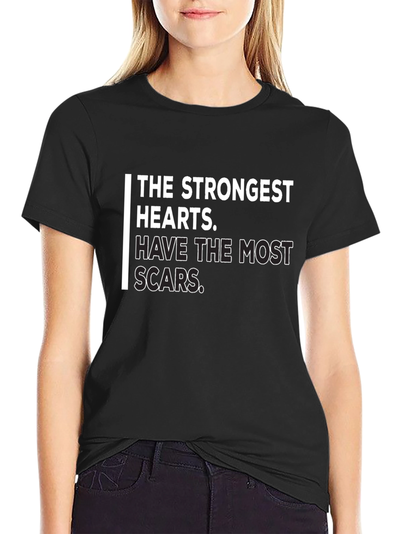 Strongest Hearts Graphic T-Shirt - Inspirational Quote Tee