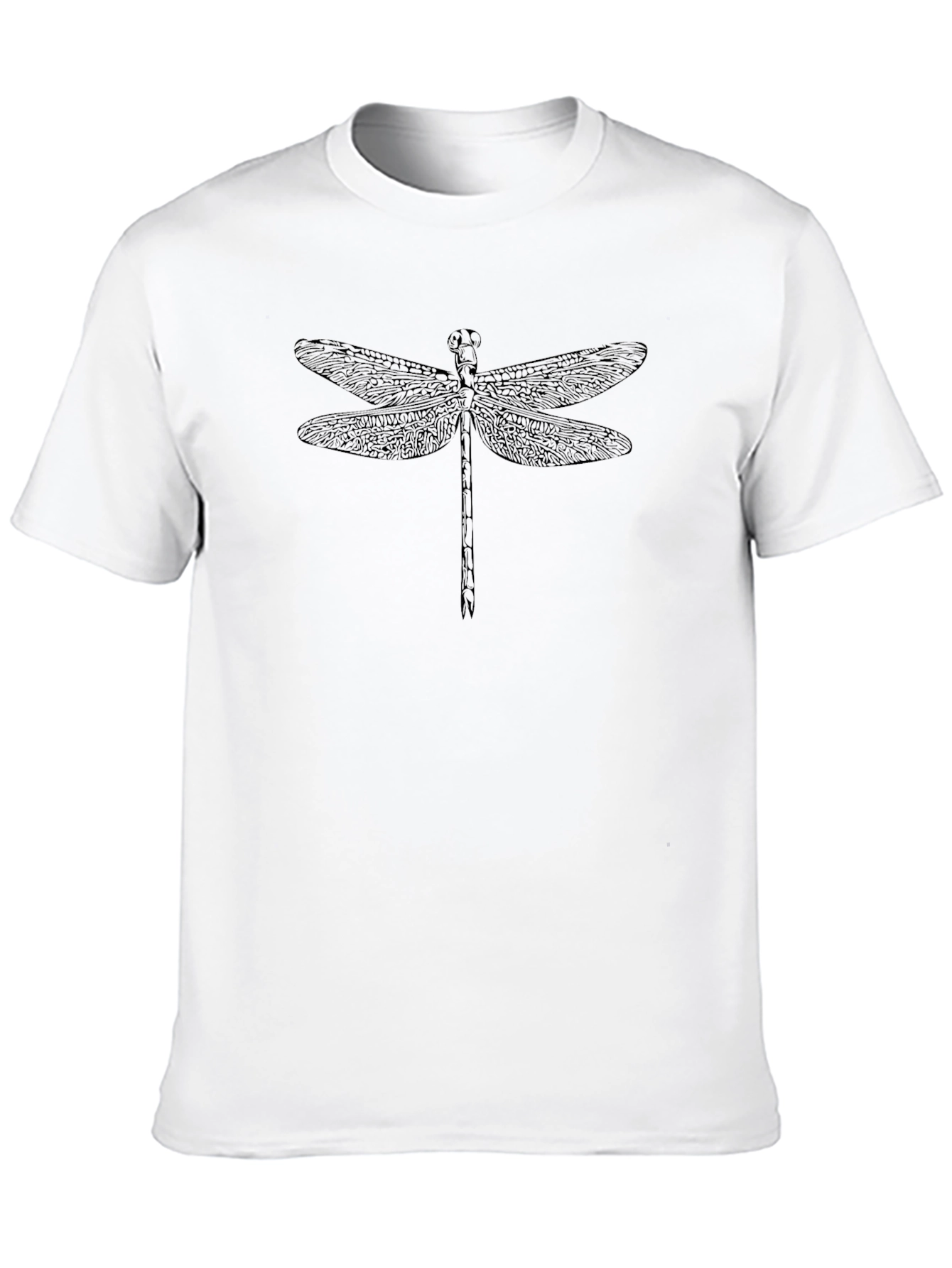 Dragonfly Graphic Tee - Stylish Black T-Shirt