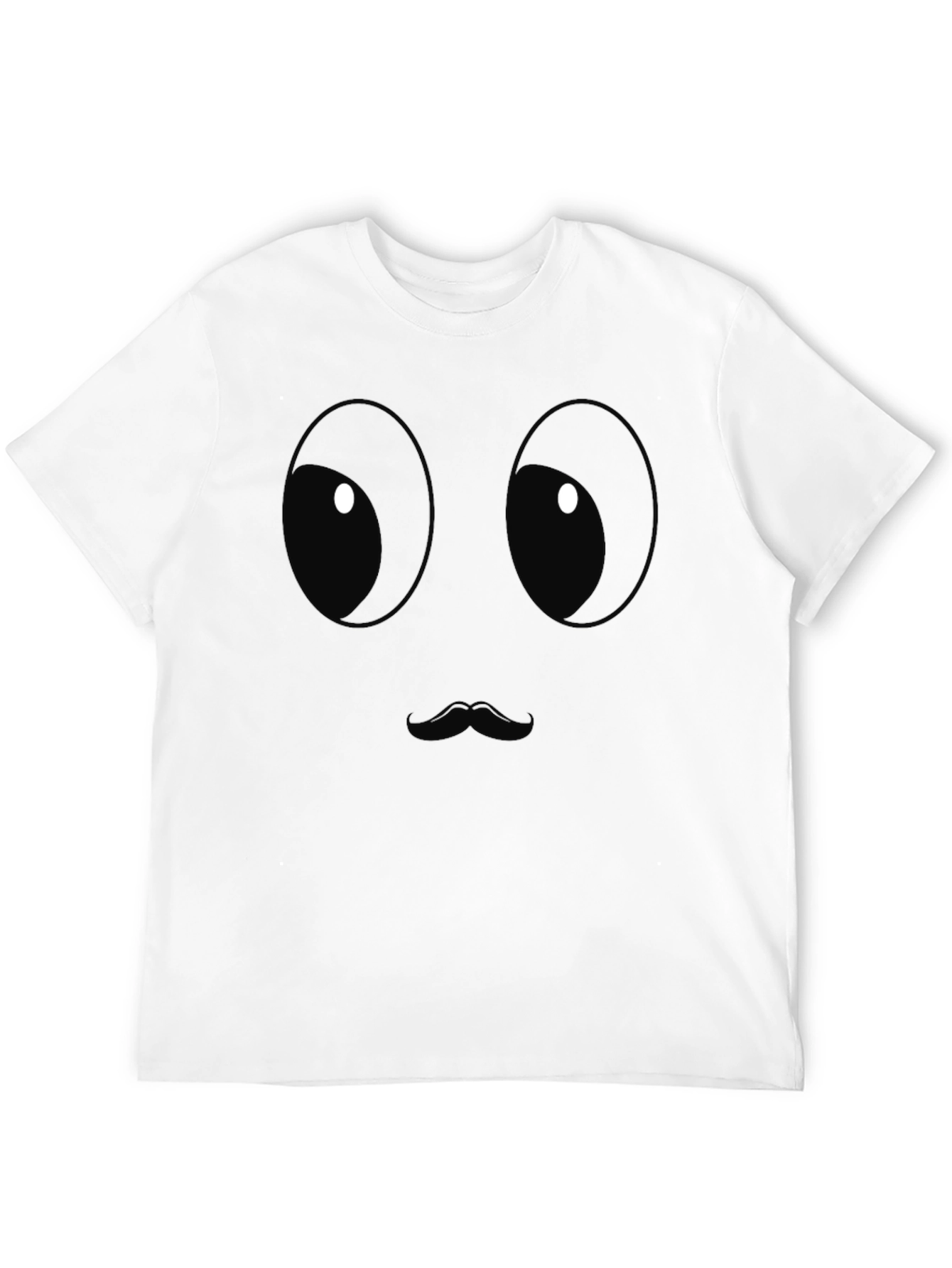 Funny Face Graphic Print T-Shirt - Black