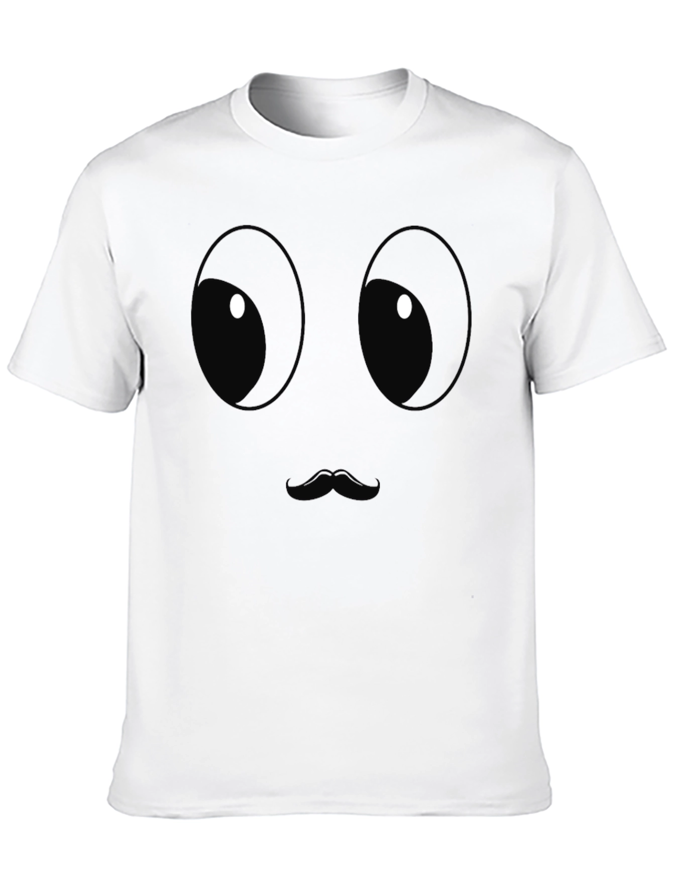 Funny Face Graphic Print T-Shirt - Black