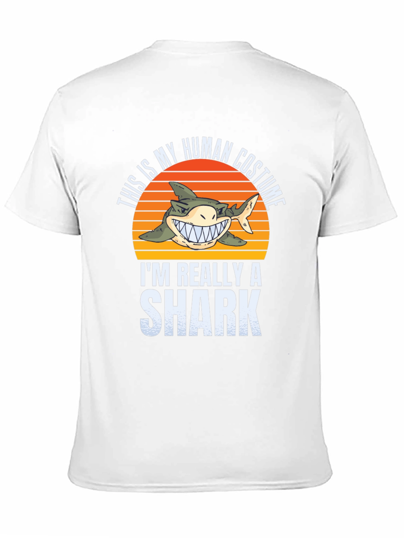 Funny Shark Human Costume Novelty T-Shirt
