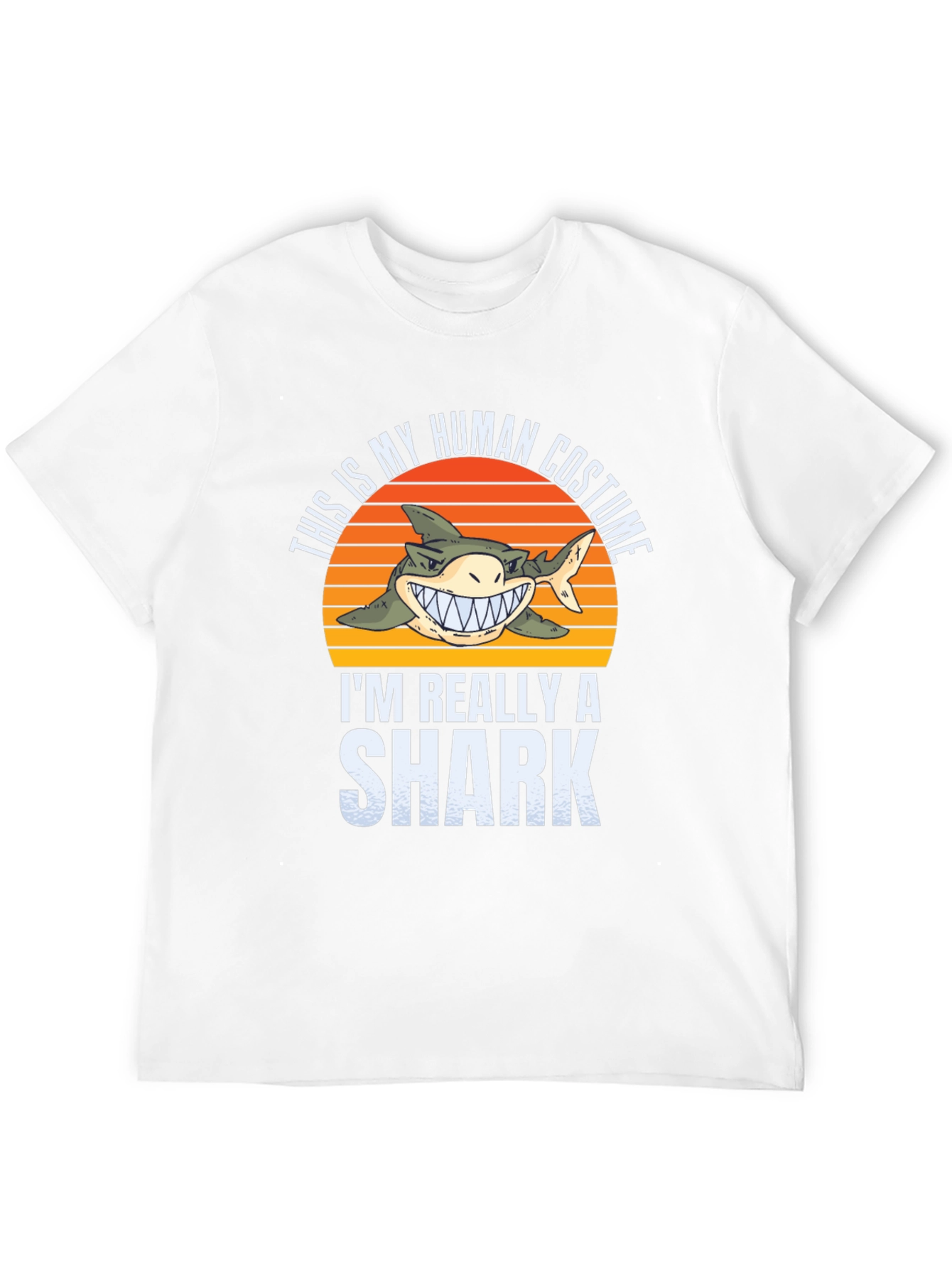 Funny Shark Human Costume Novelty T-Shirt