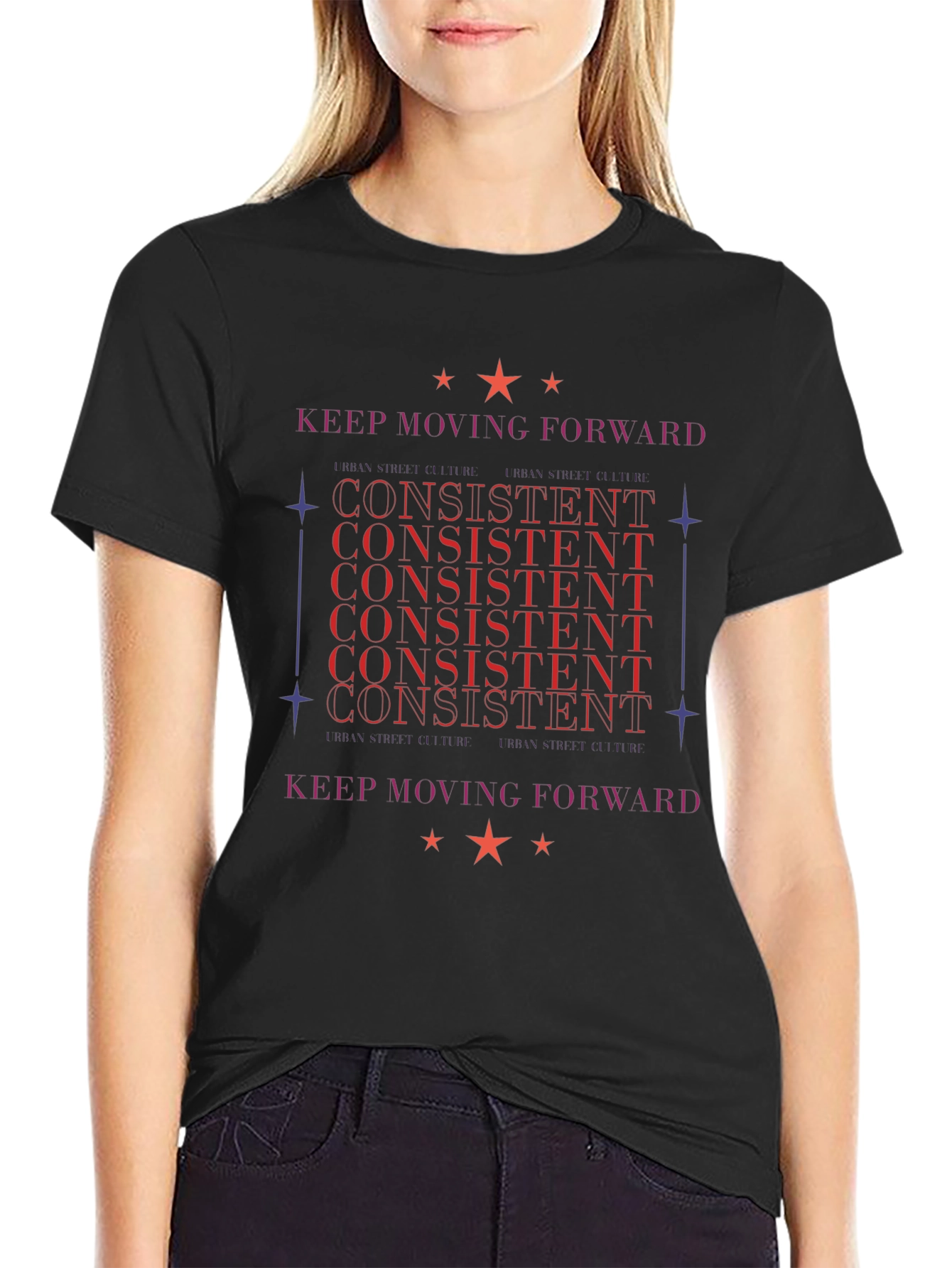 Consistent Forward Black T-Shirt