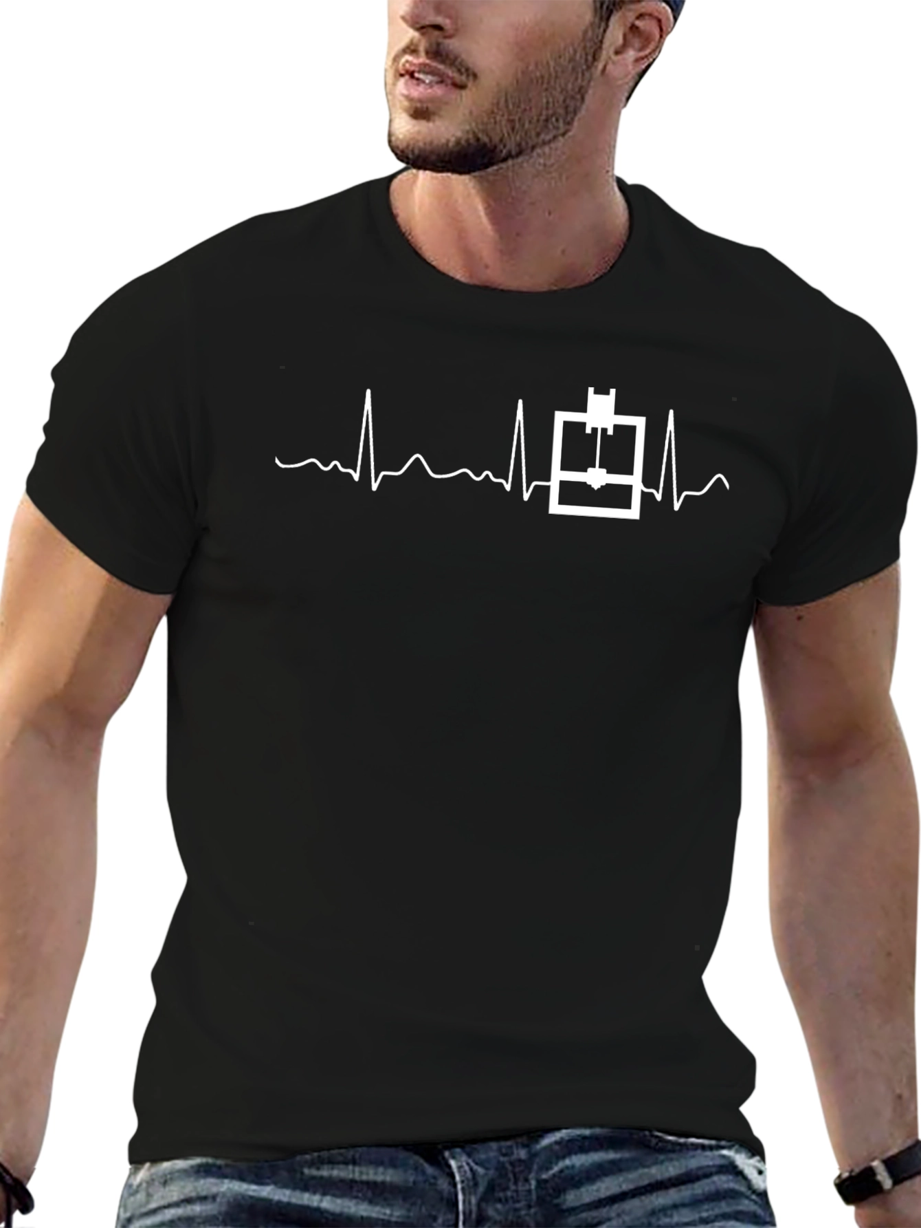 3D Printing Heartbeat T-Shirt - Tech Enthusiast Tee