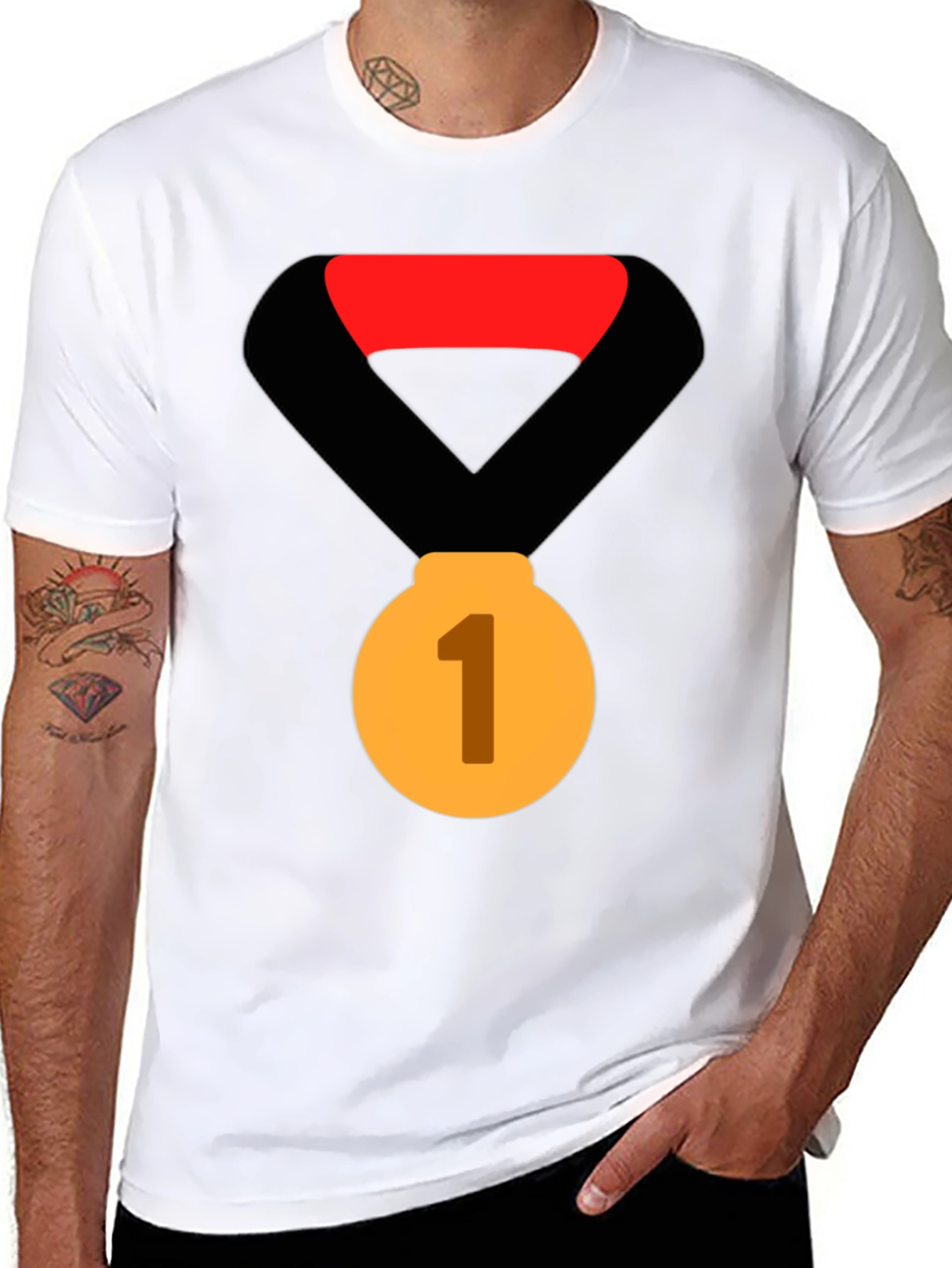 Champion Tee: First Place Gold Medal Graphic T-Shirt