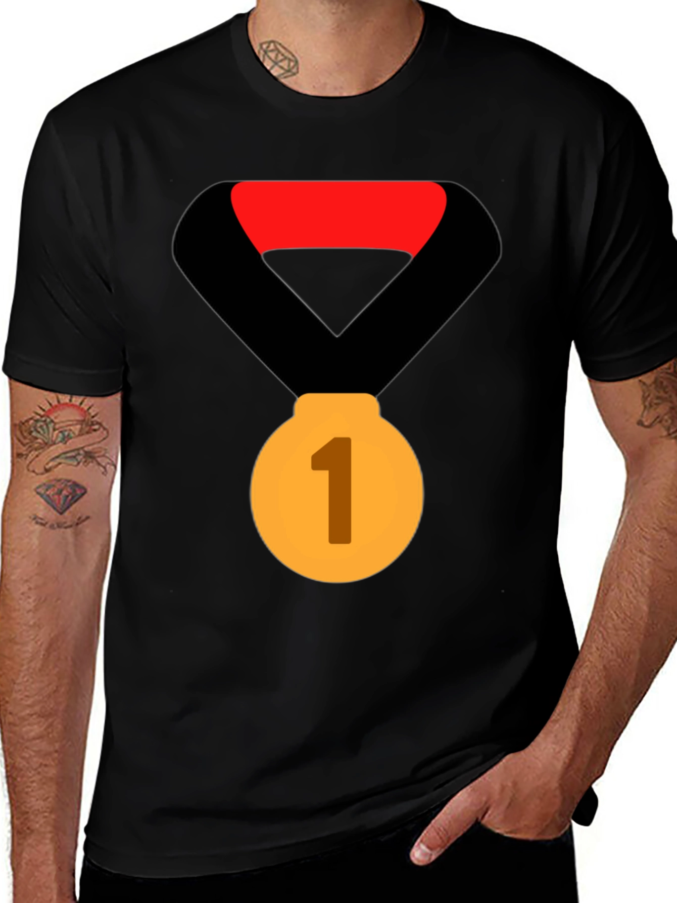 Champion Tee: First Place Gold Medal Graphic T-Shirt
