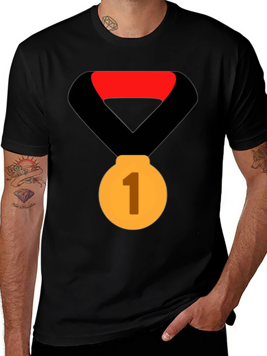 Champion Tee: First Place Gold Medal Graphic T-Shirt