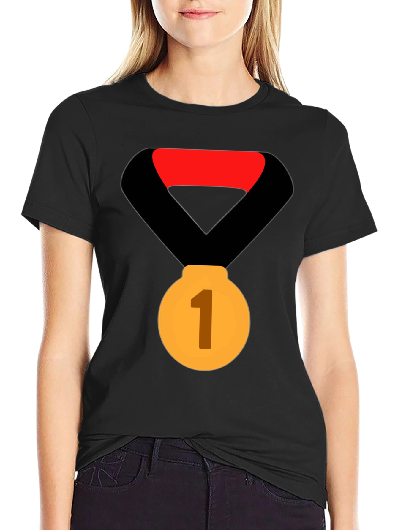 Champion Tee: First Place Gold Medal Graphic T-Shirt