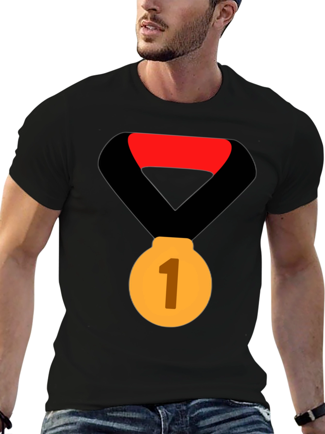 Champion Tee: First Place Gold Medal Graphic T-Shirt