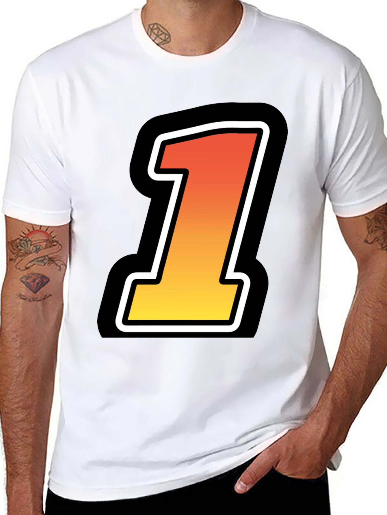 Bold Number One Graphic Tee