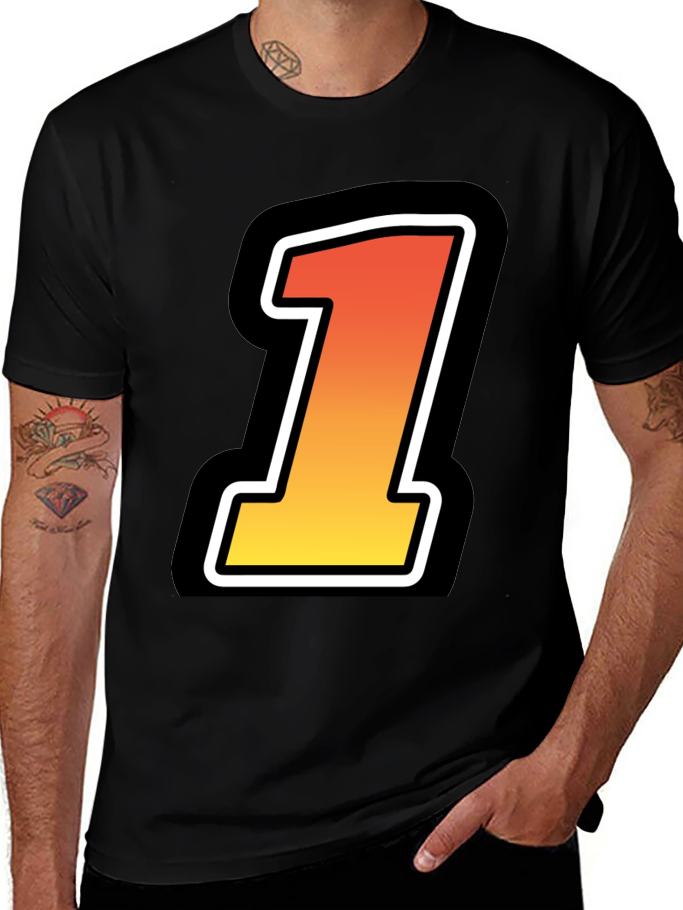 Bold Number One Graphic Tee