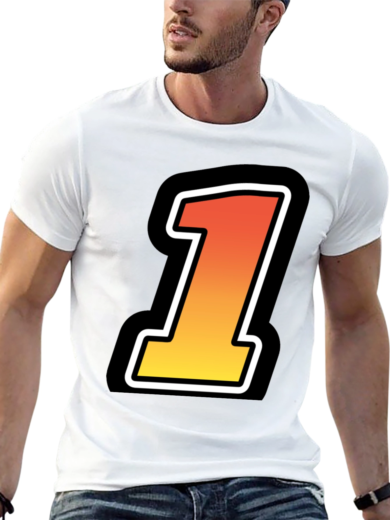 Bold Number One Graphic Tee
