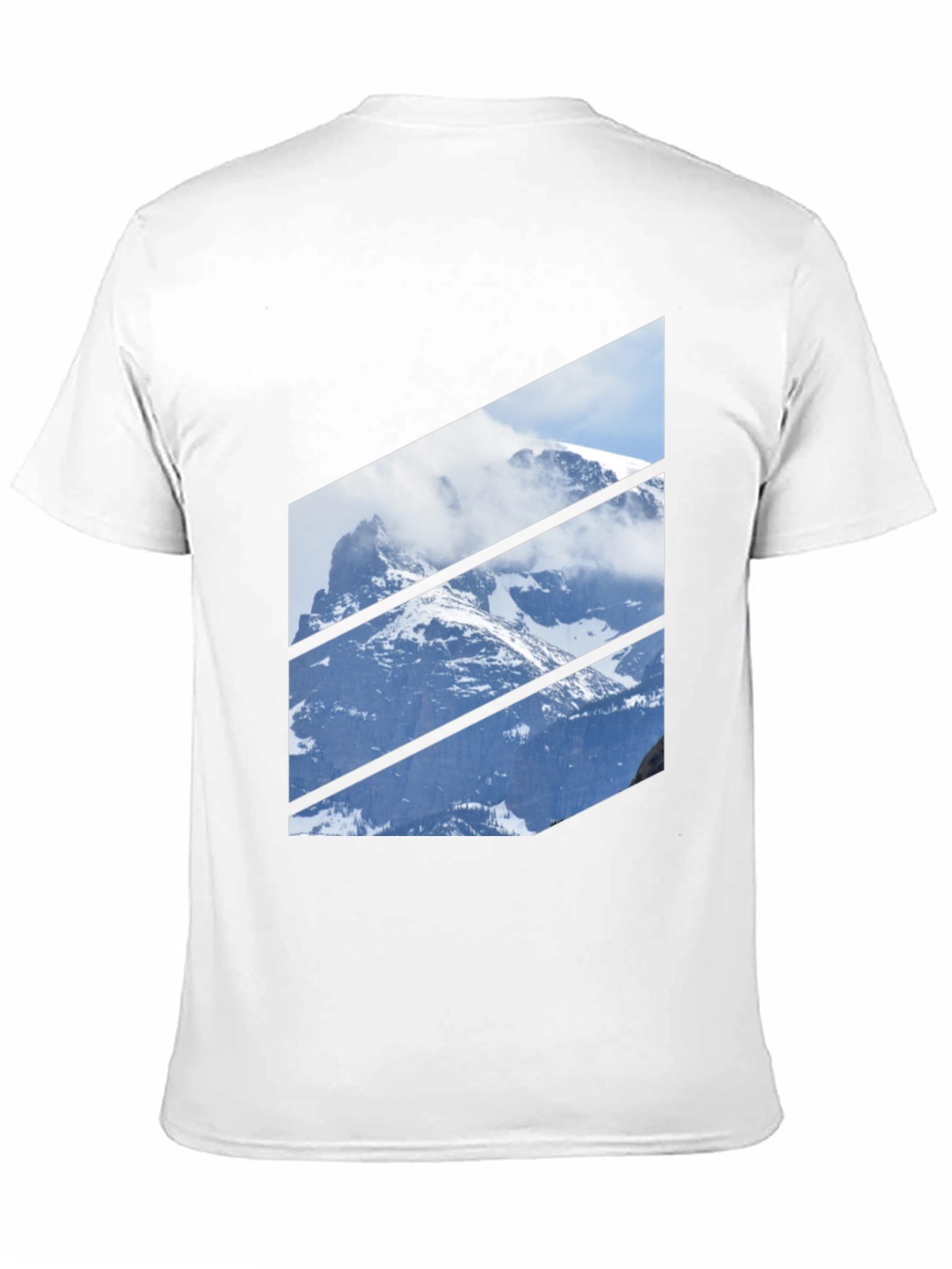 Mountainscape Graphic Tee - Black Crew Neck
