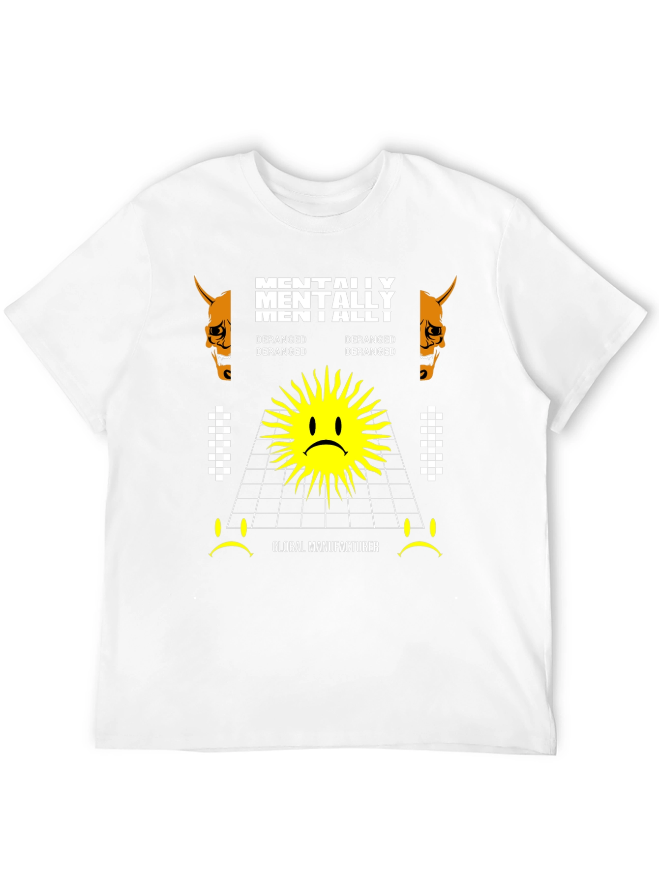 Mentally Deranged Graphic Tee - Black Cotton T-Shirt
