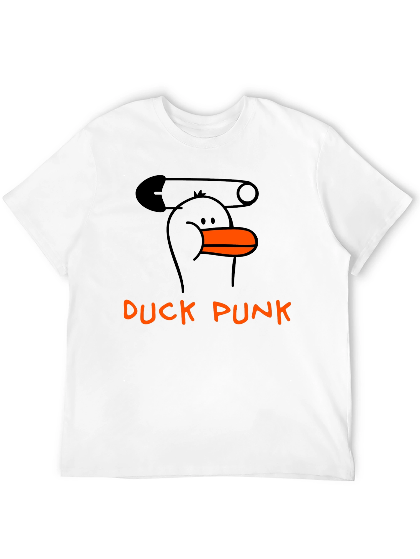Duck Punk T-Shirt - Edgy Cartoon Style