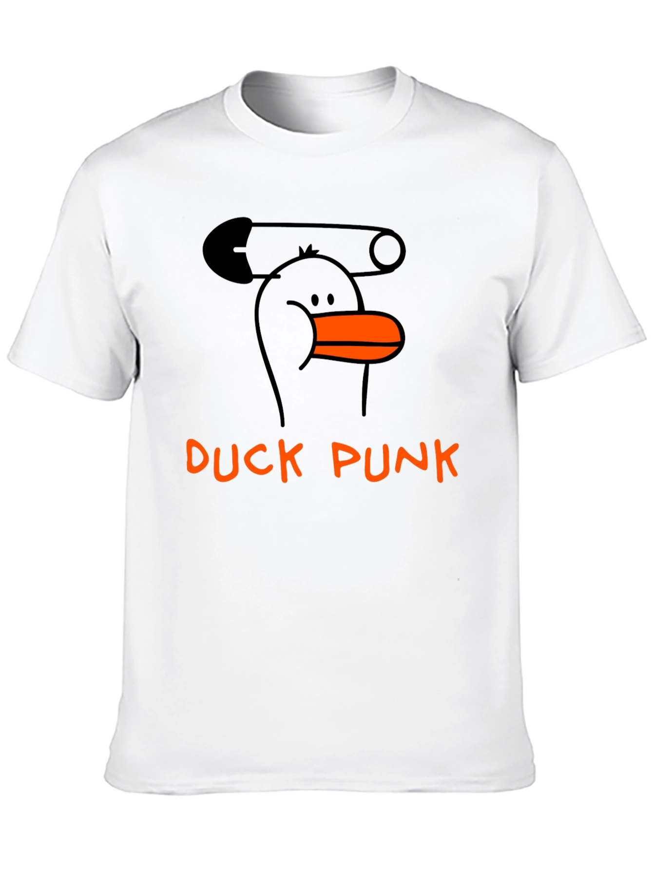 Duck Punk T-Shirt - Edgy Cartoon Style