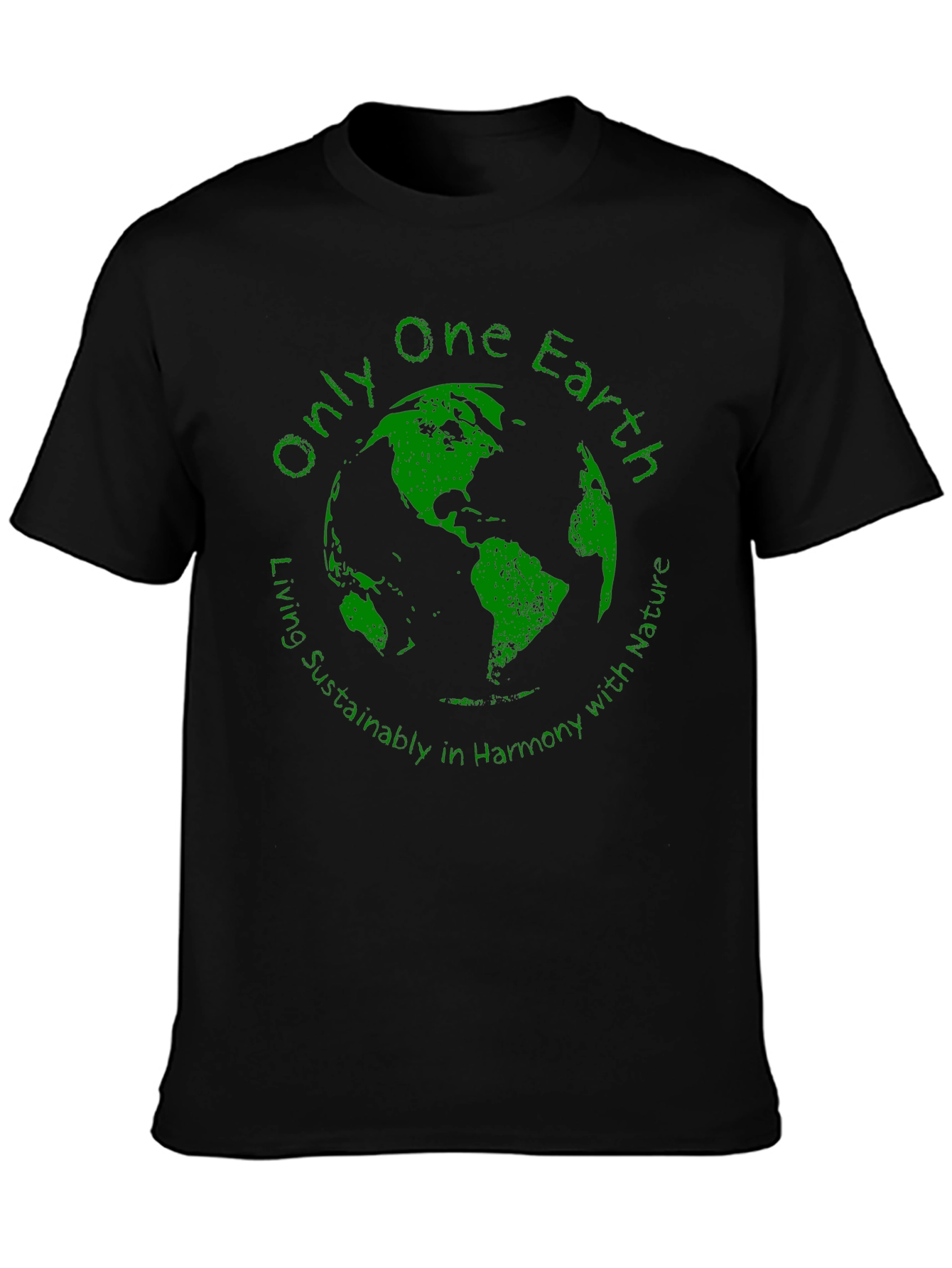 Eco-Friendly Only One Earth Graphic T-Shirt