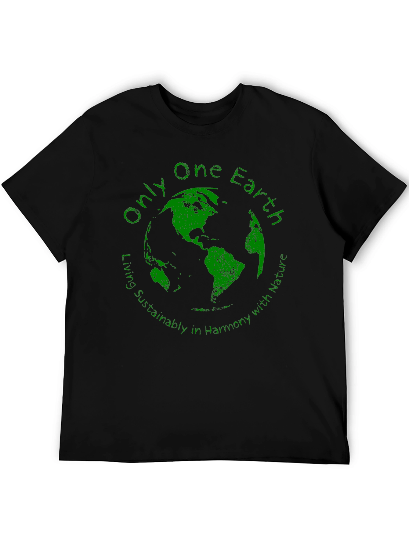 Eco-Friendly Only One Earth Graphic T-Shirt