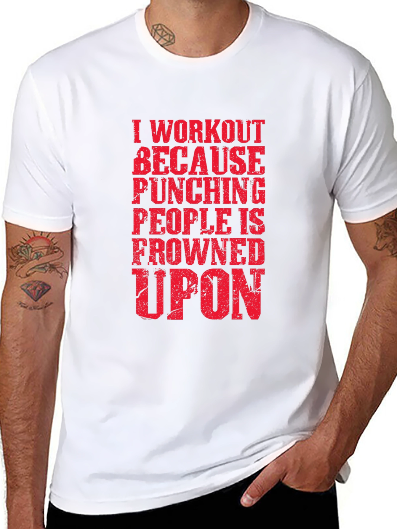 Workout Motivation T-Shirt - Funny Gym Tee