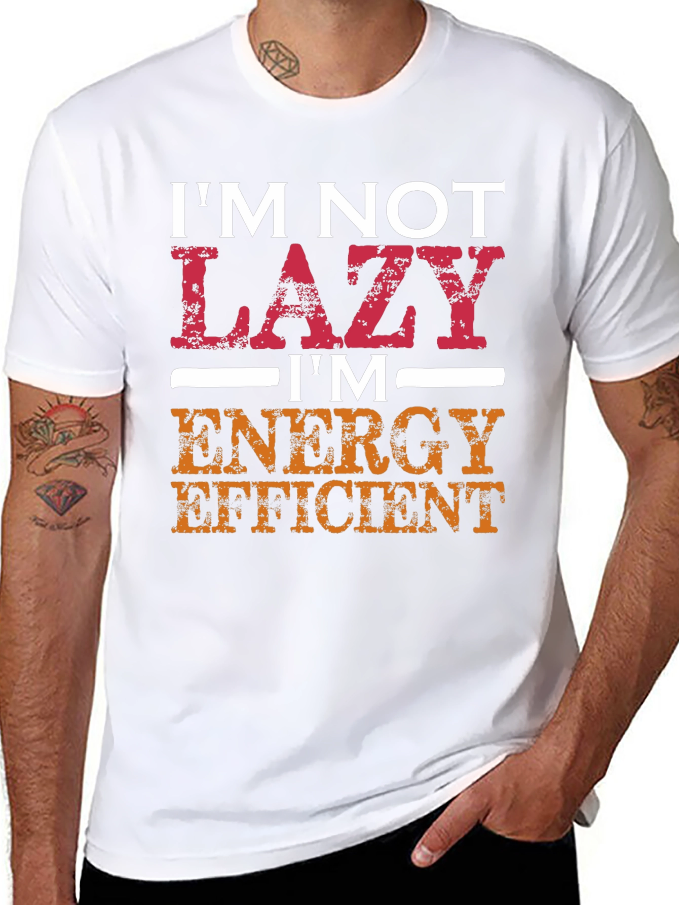 Im Not Lazy Funny Graphic Tee