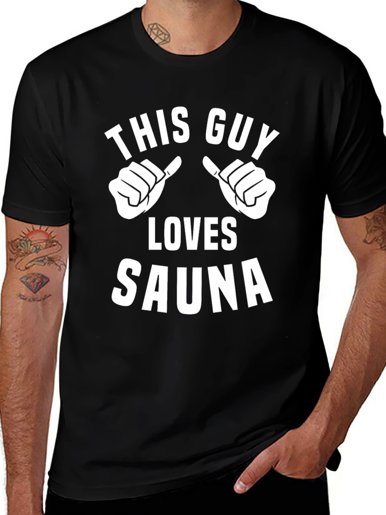 This Guy Loves Sauna T-Shirt - Funny Sauna Gift