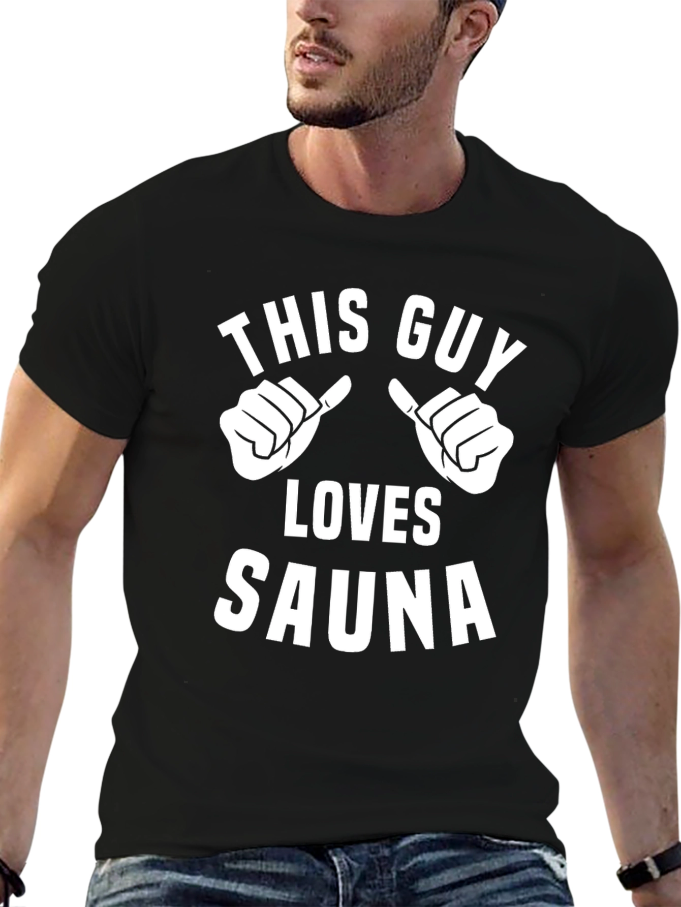 This Guy Loves Sauna T-Shirt - Funny Sauna Gift