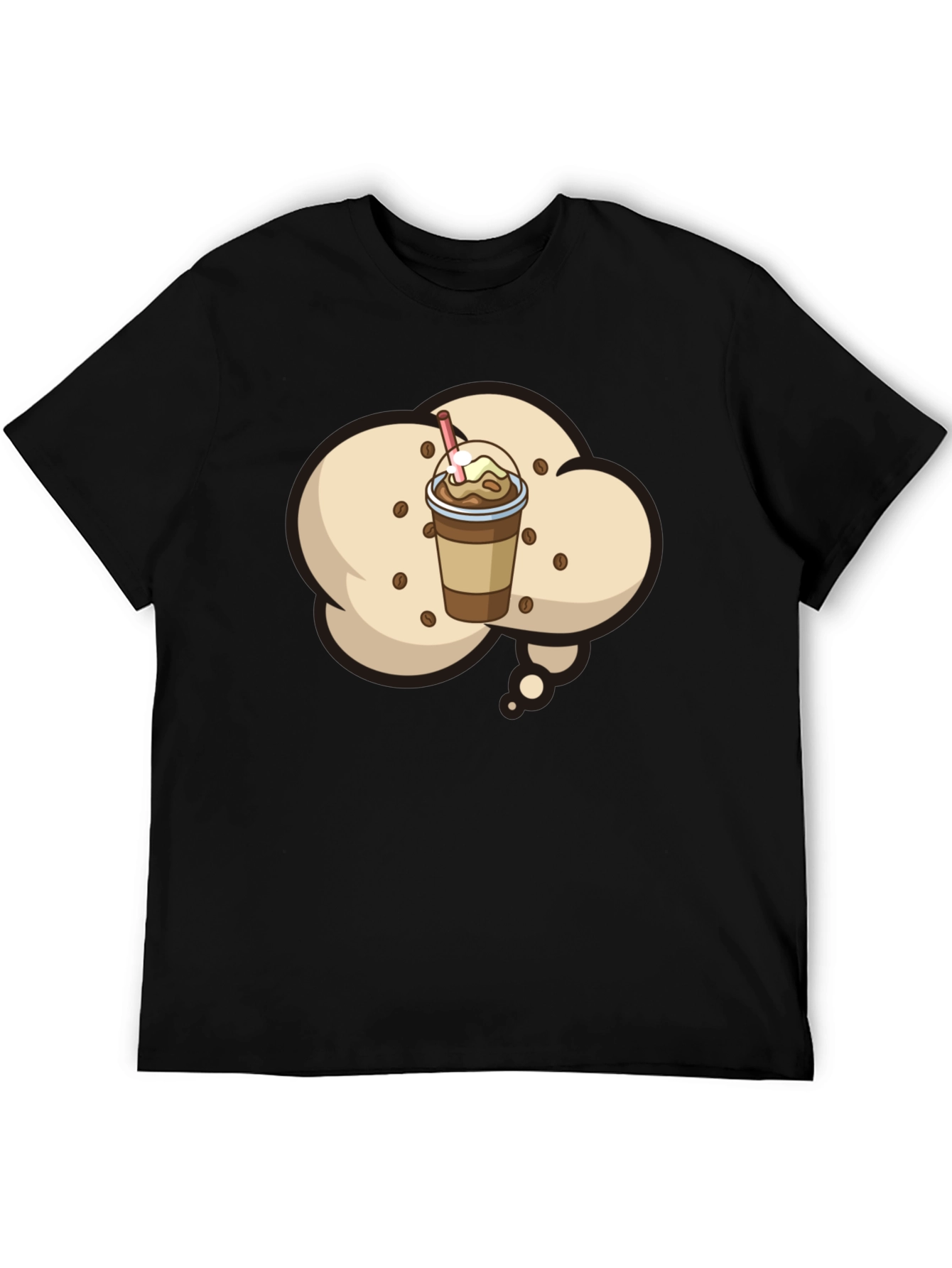 Coffee Frappe T-Shirt - Black Graphic Tee