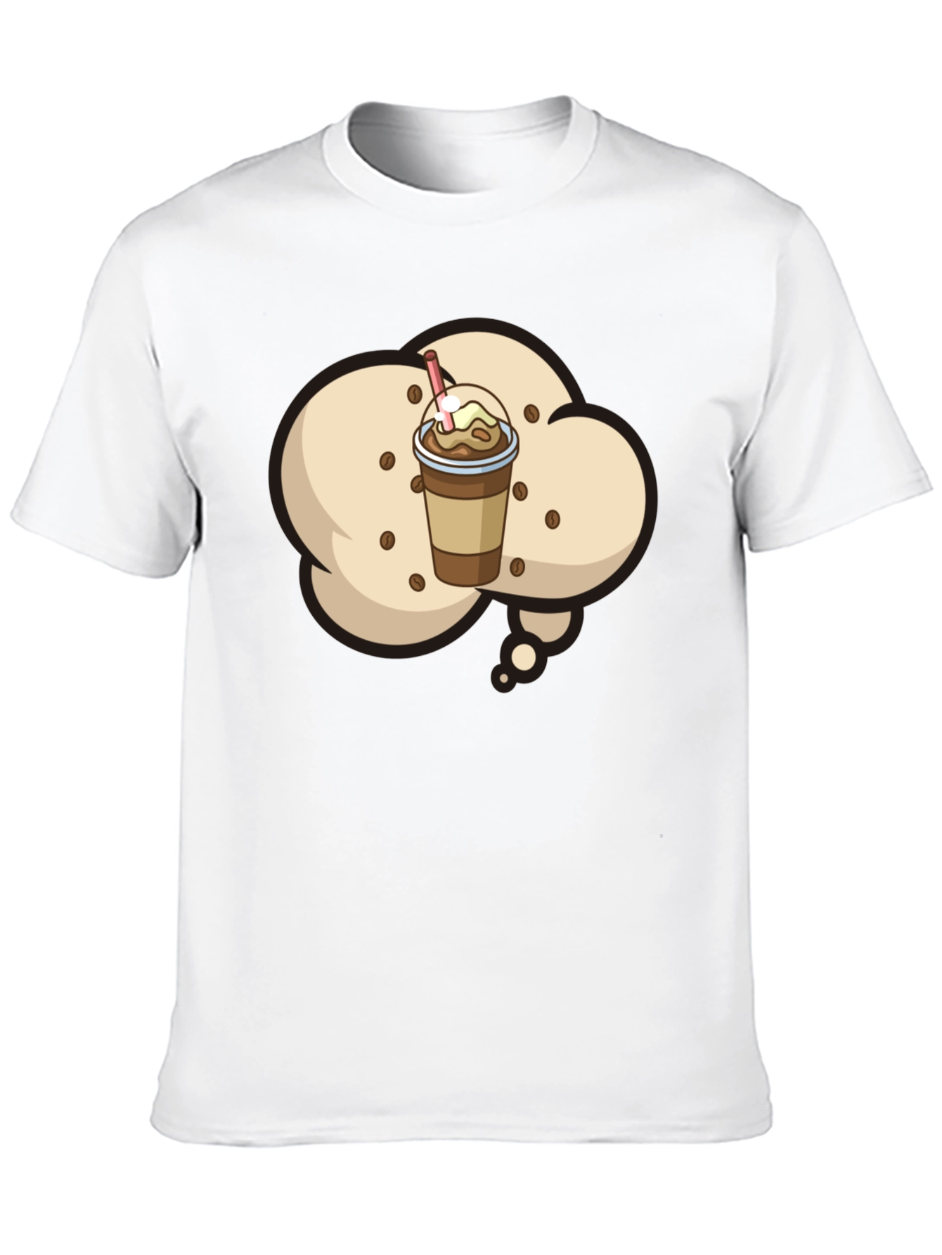 Coffee Frappe T-Shirt - Black Graphic Tee
