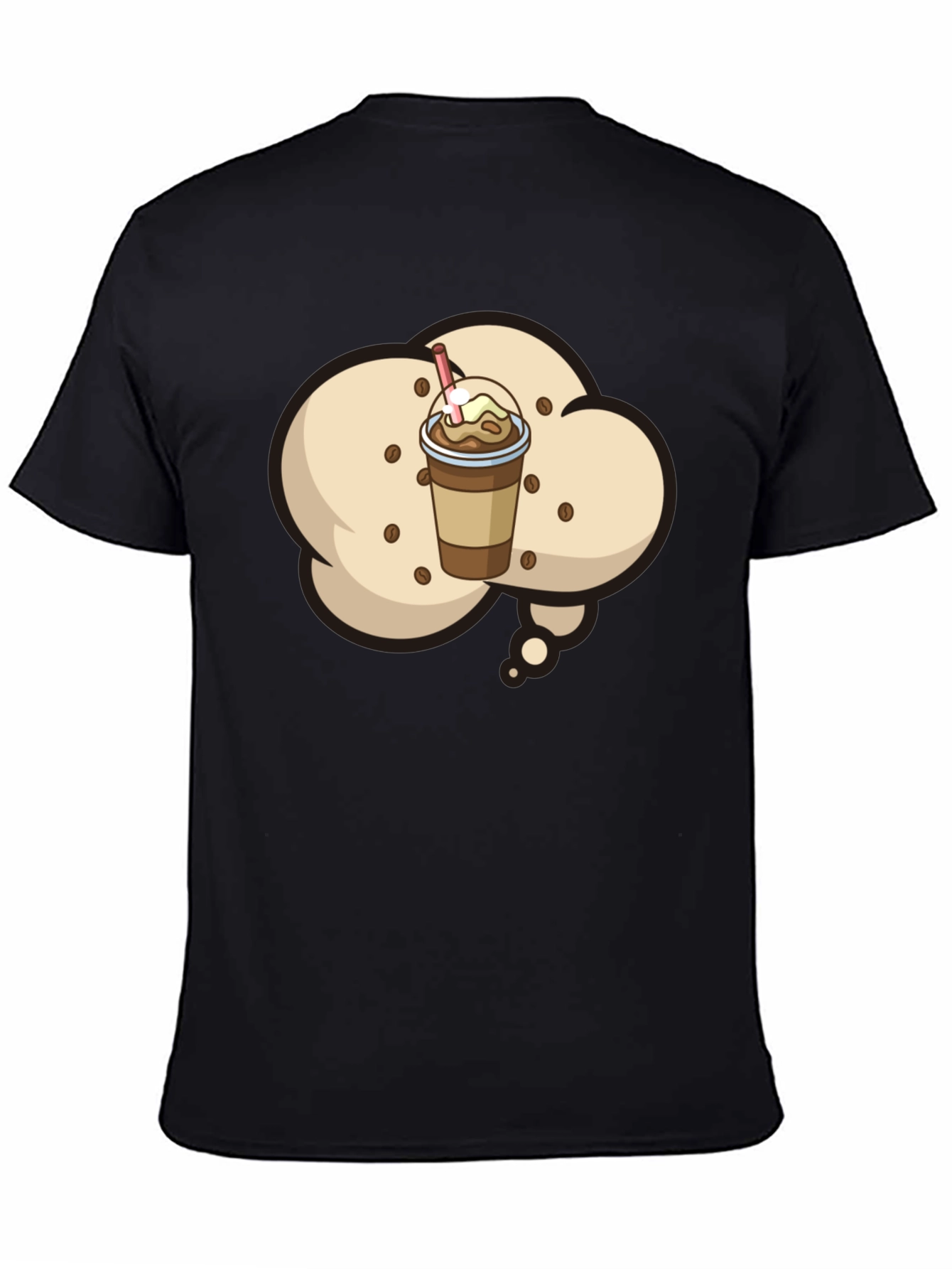 Coffee Frappe T-Shirt - Black Graphic Tee
