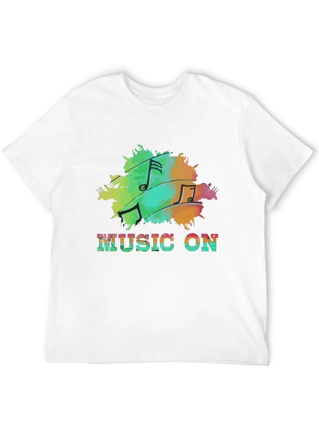 Music On Black T-Shirt