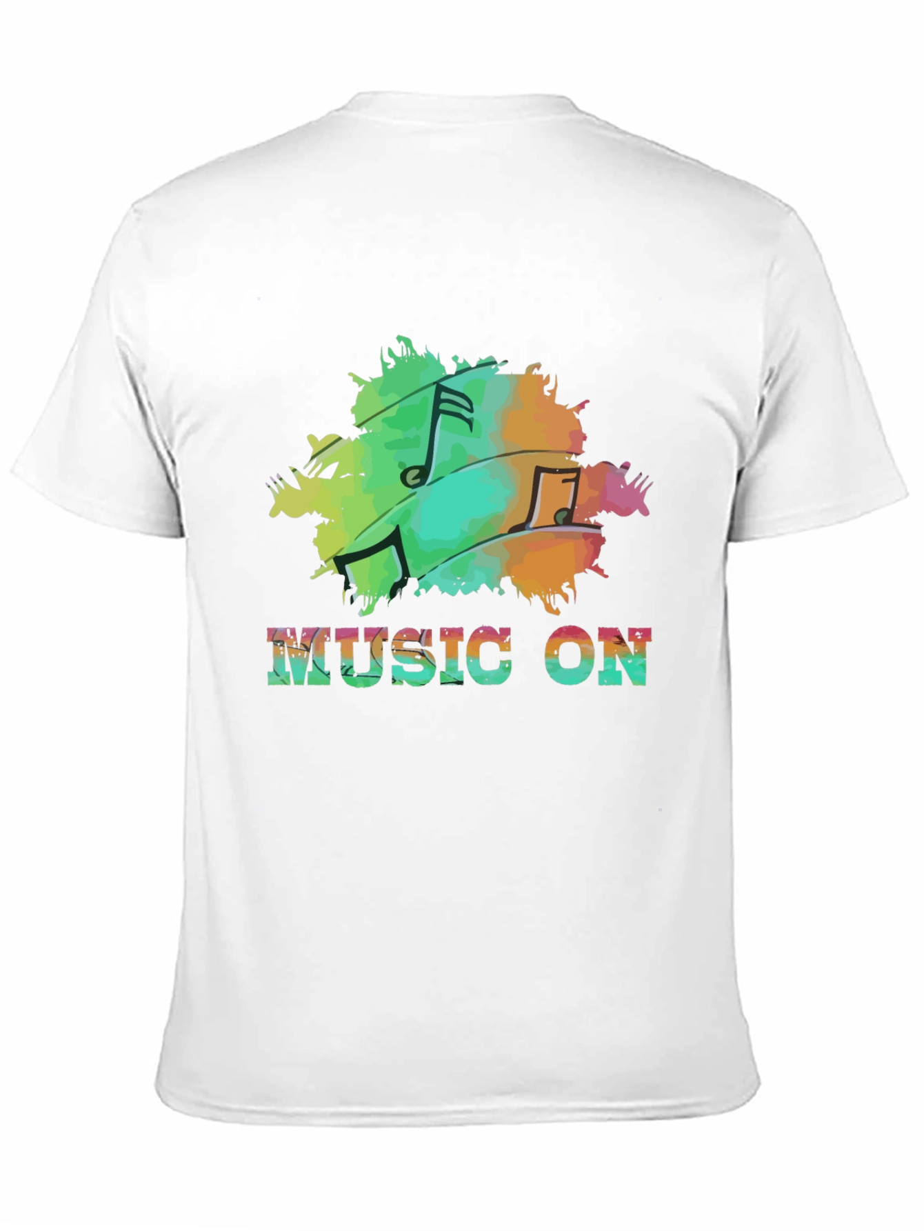 Music On Black T-Shirt