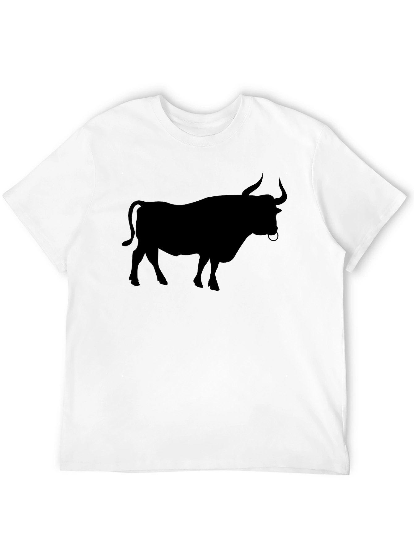 Bull Silhouette Black Graphic Tee