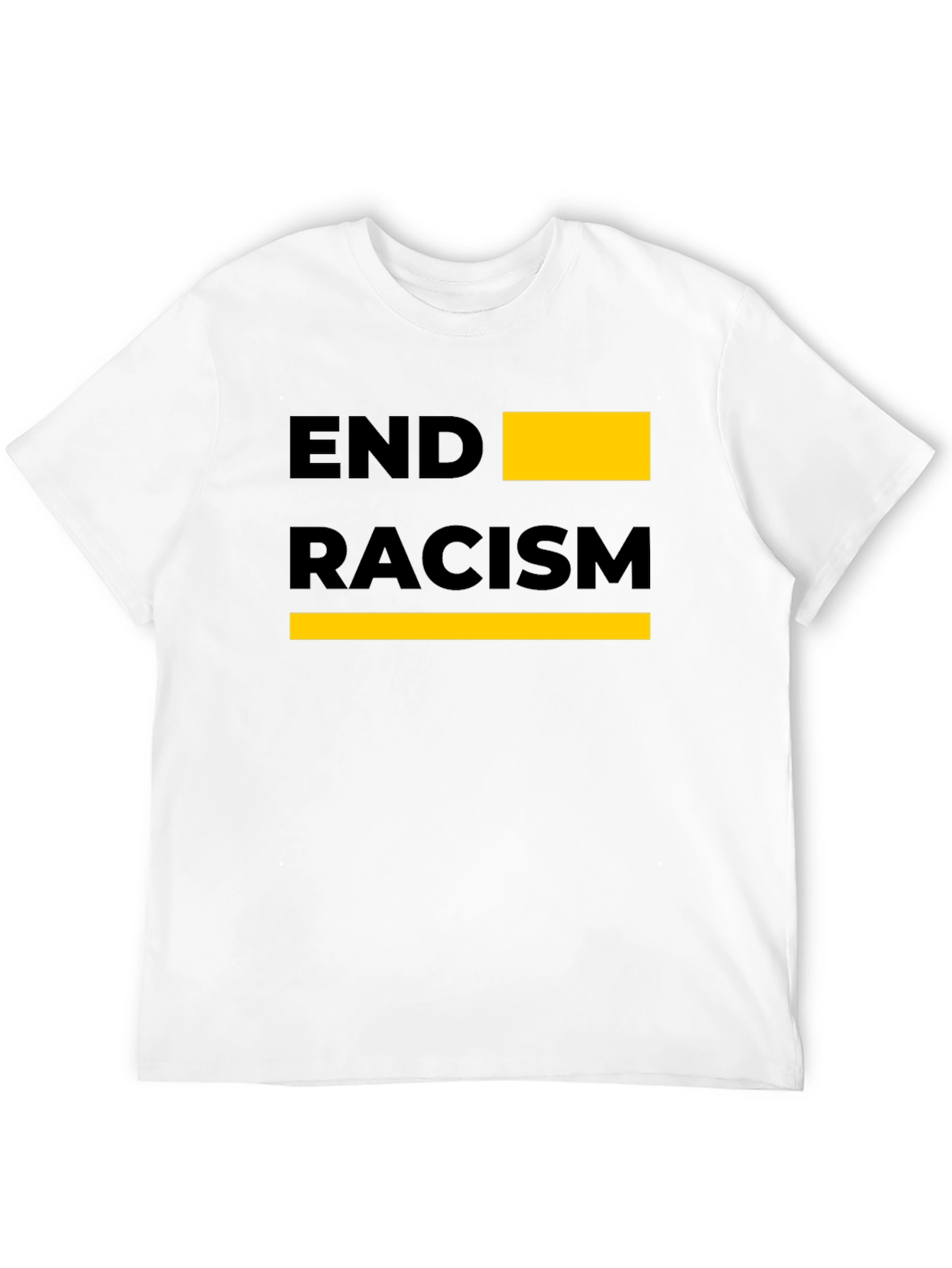 End Racism Graphic Tee - Black Unisex T-Shirt