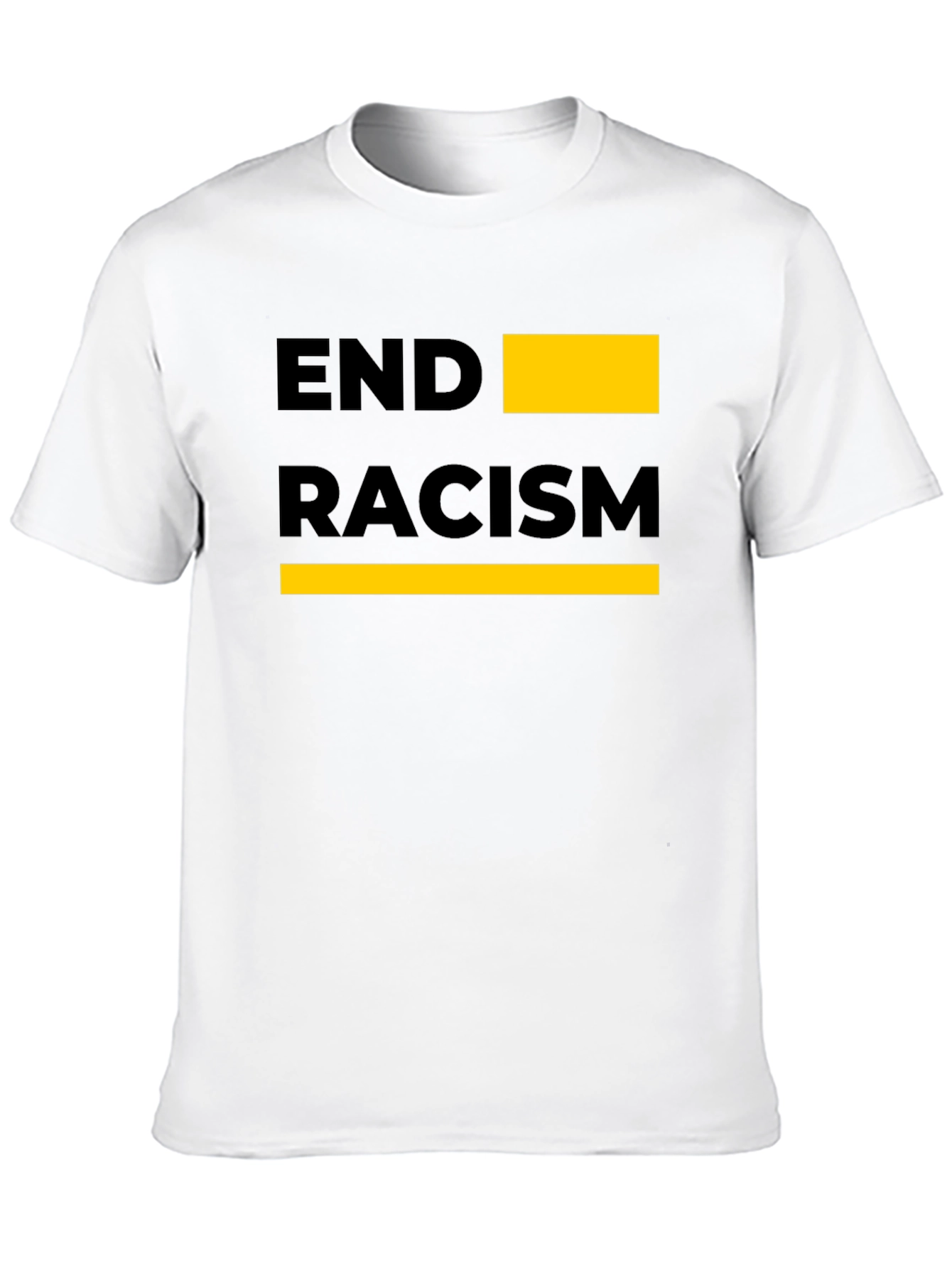End Racism Graphic Tee - Black Unisex T-Shirt