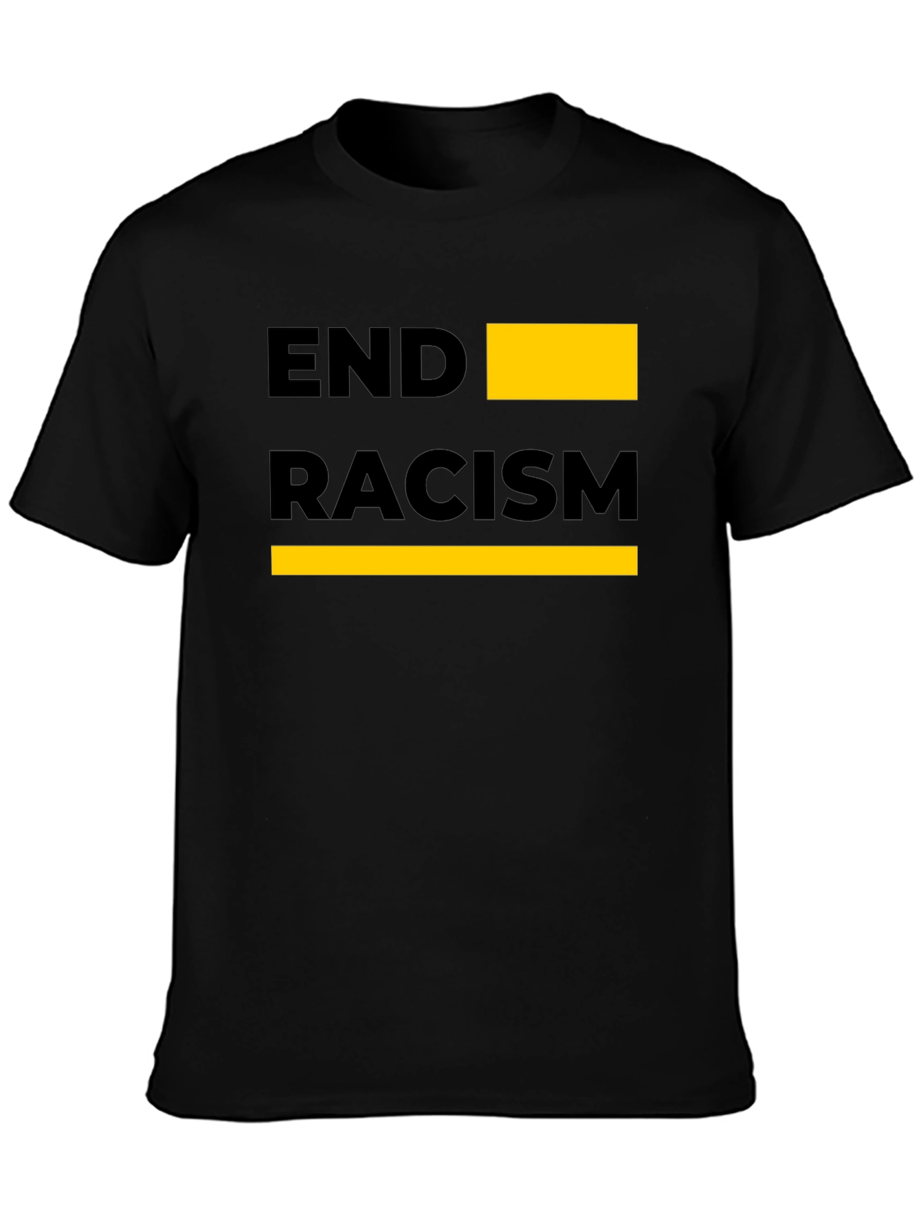 End Racism Graphic Tee - Black Unisex T-Shirt