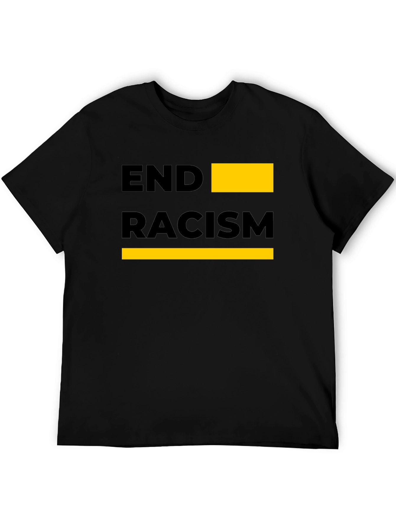 End Racism Graphic Tee - Black Unisex T-Shirt