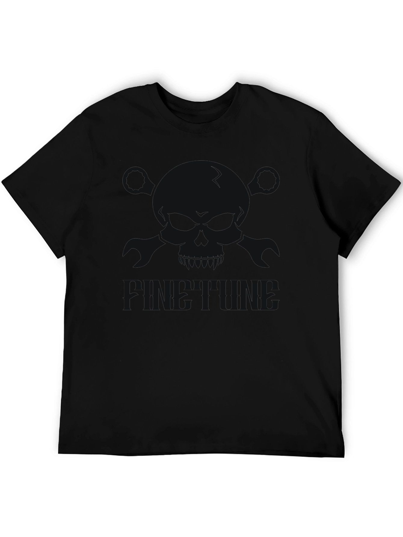 Mens Black Graphic Tee - Casual Comfort