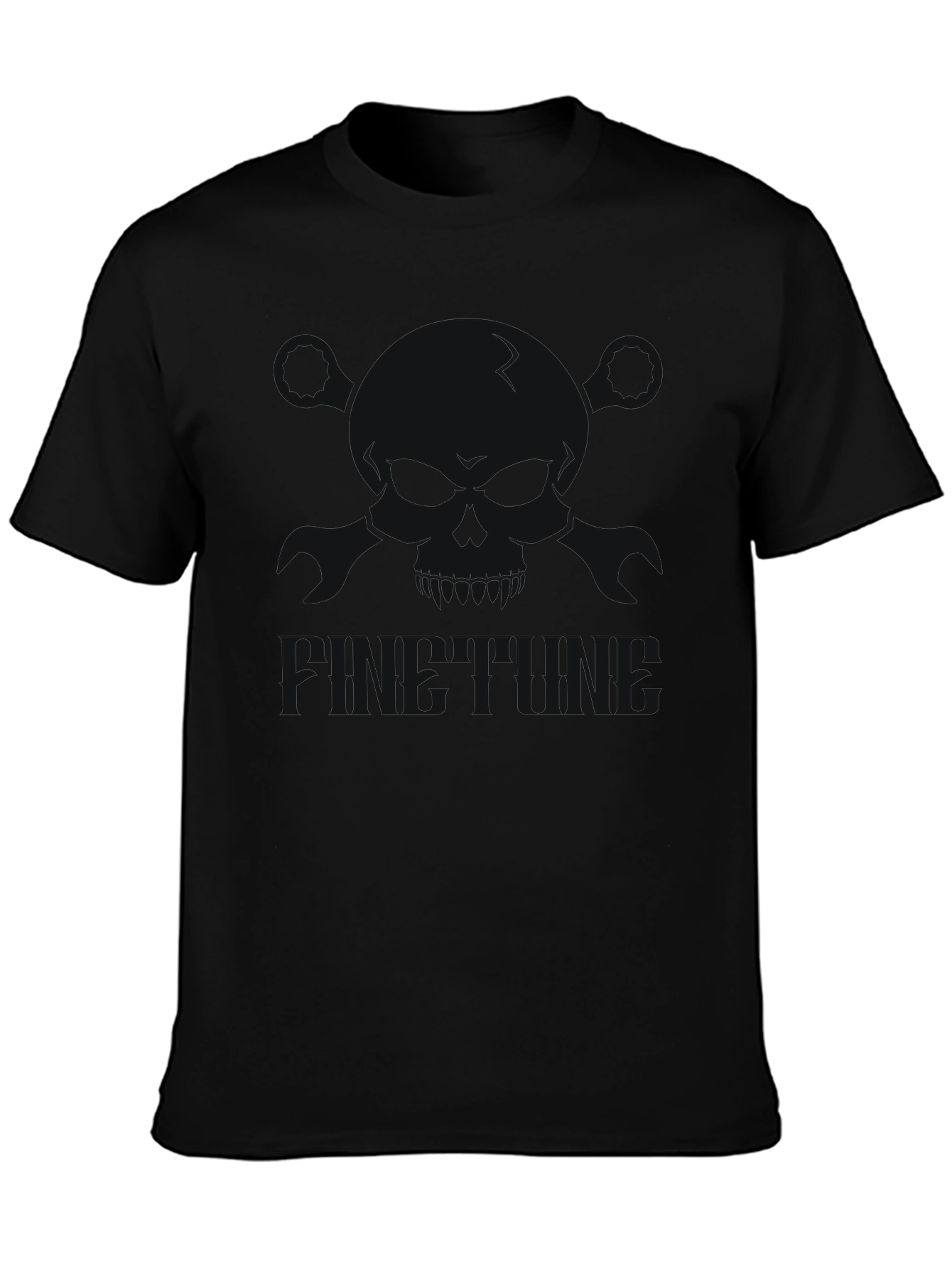 Mens Black Graphic Tee - Casual Comfort