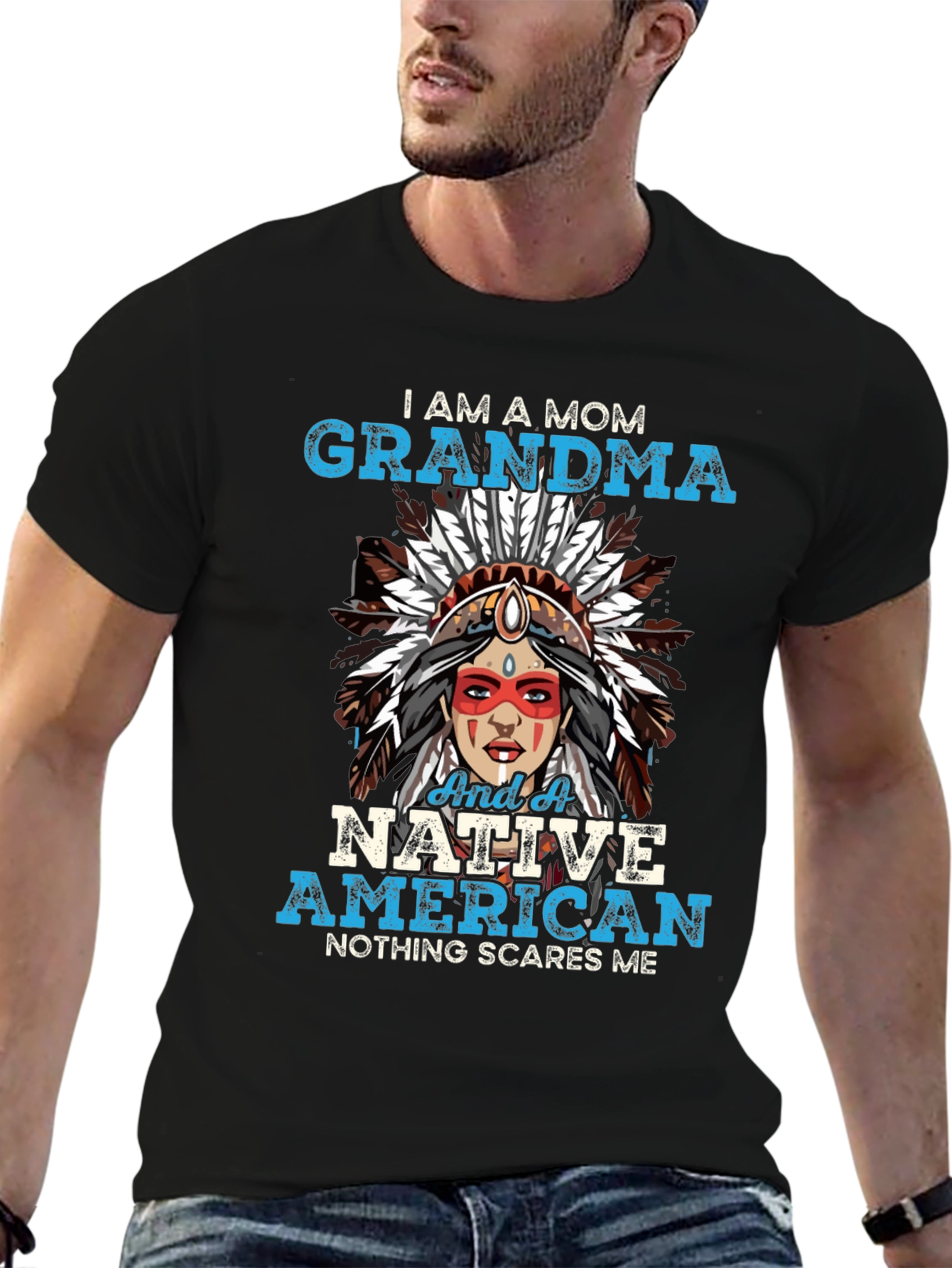 I am a Mom Grandma Native American T-Shirt