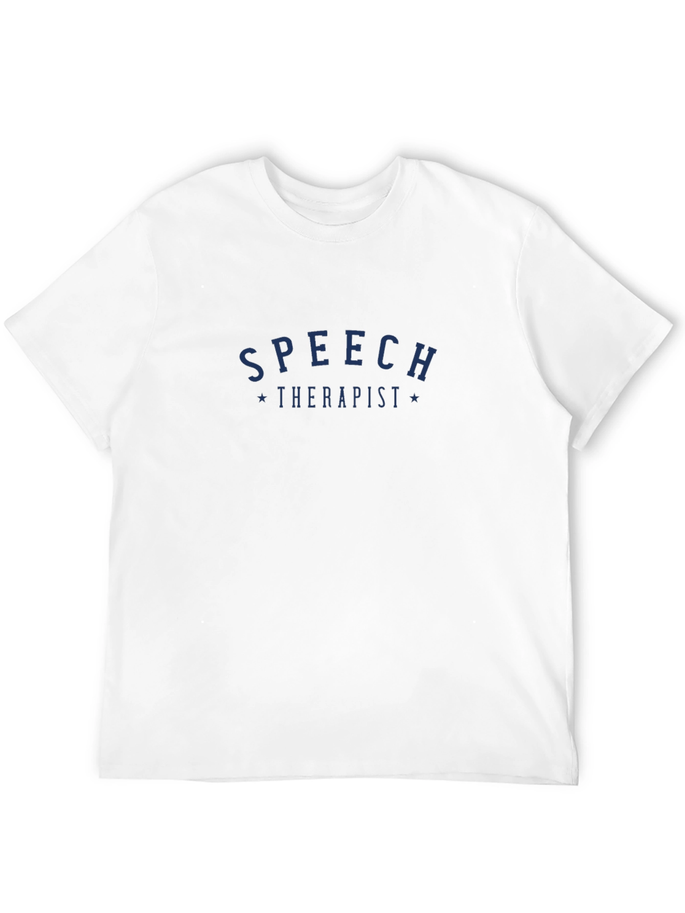 Speech Therapist T-Shirt - Navy Blue Text
