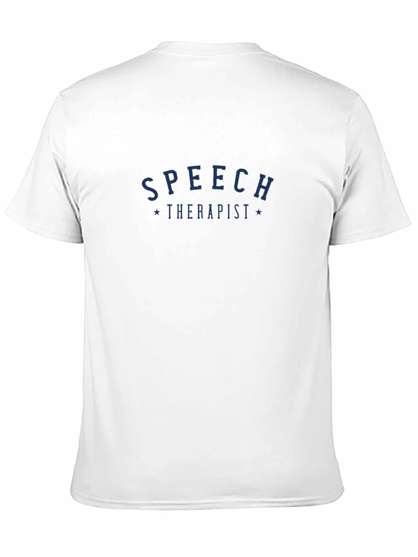 Speech Therapist T-Shirt - Navy Blue Text