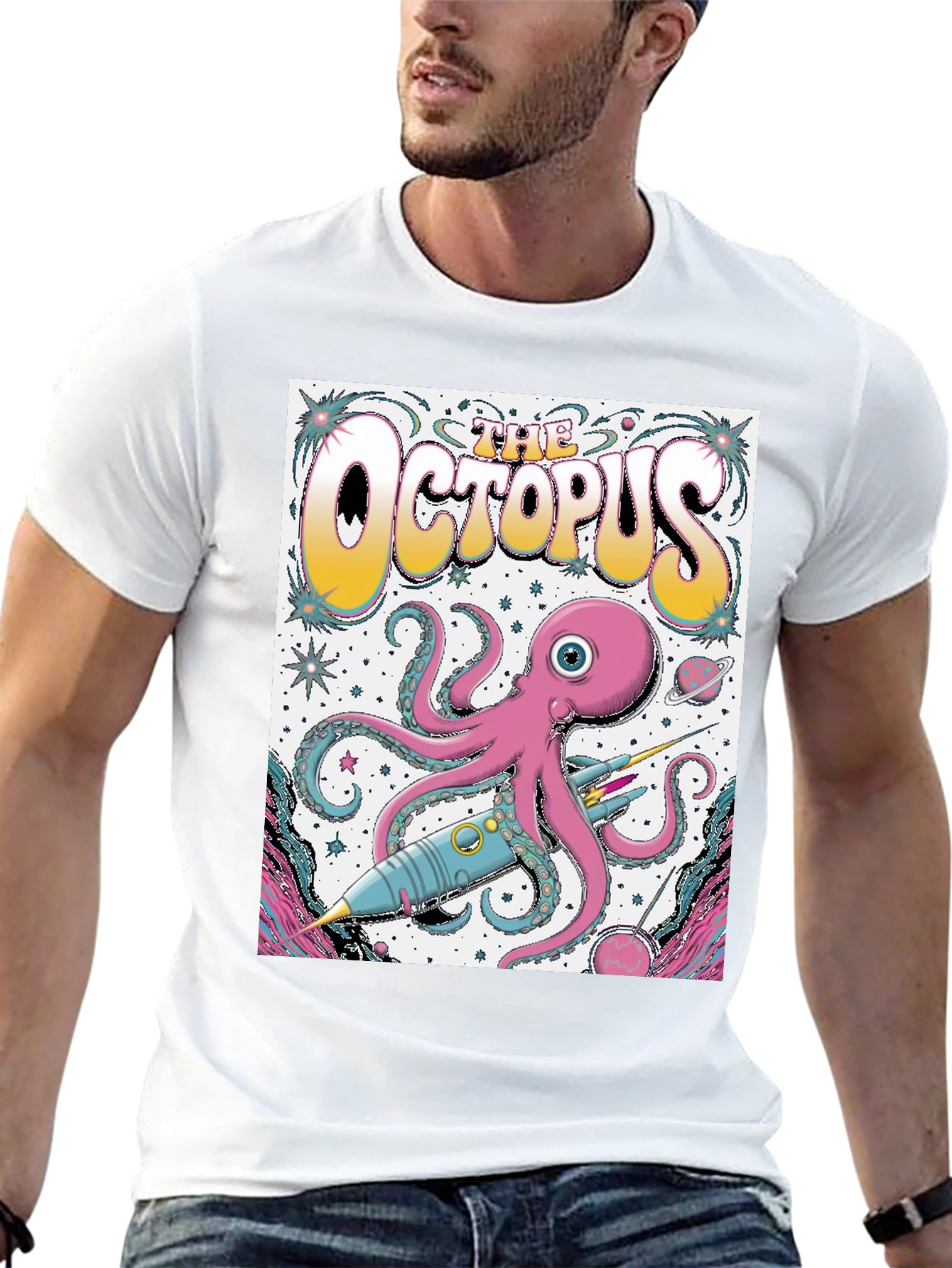 The Octopus Graphic T-Shirt - Space Adventure Tee