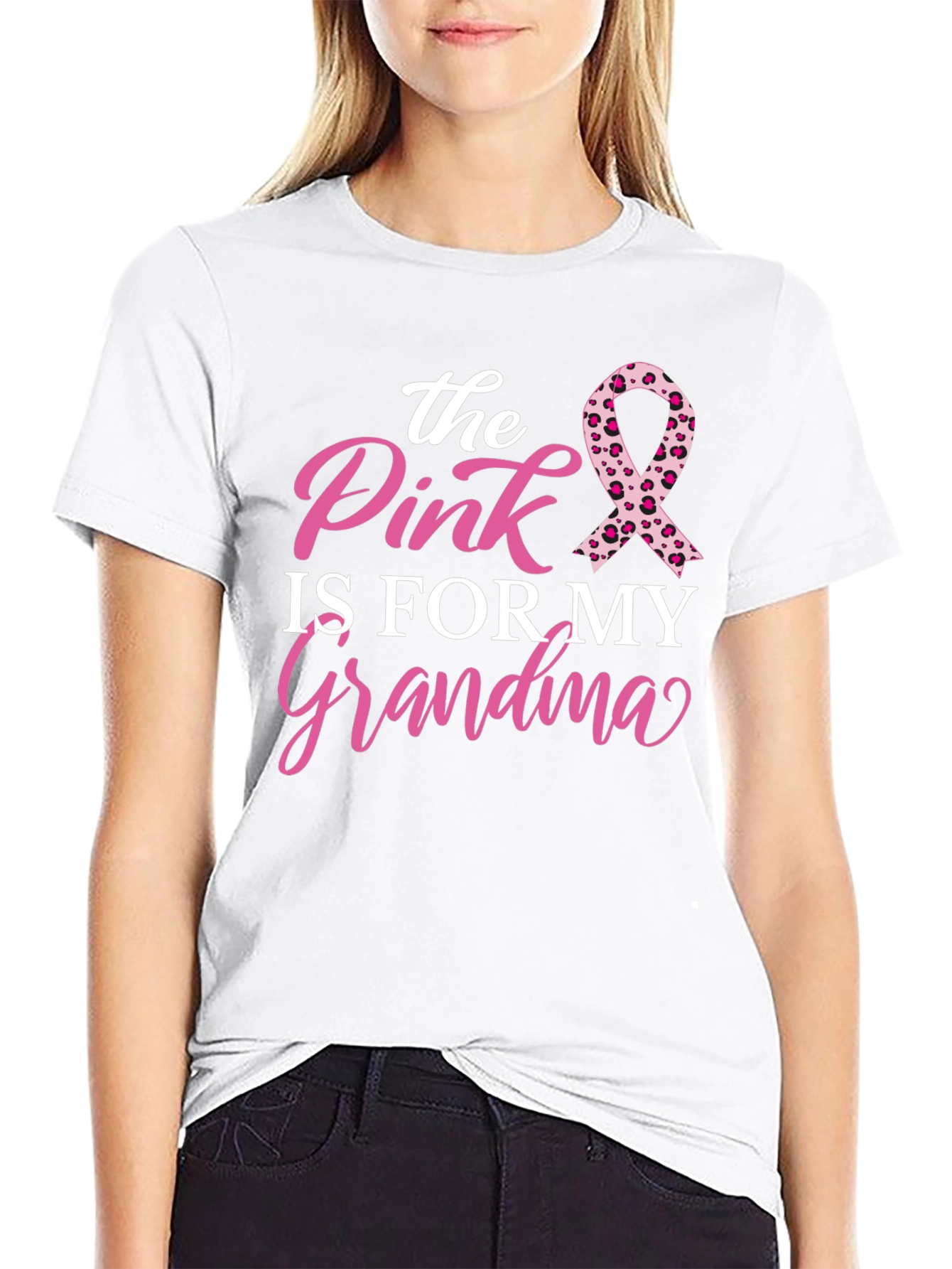 Pink is for My Grandma Cancer Awareness T-Shirt