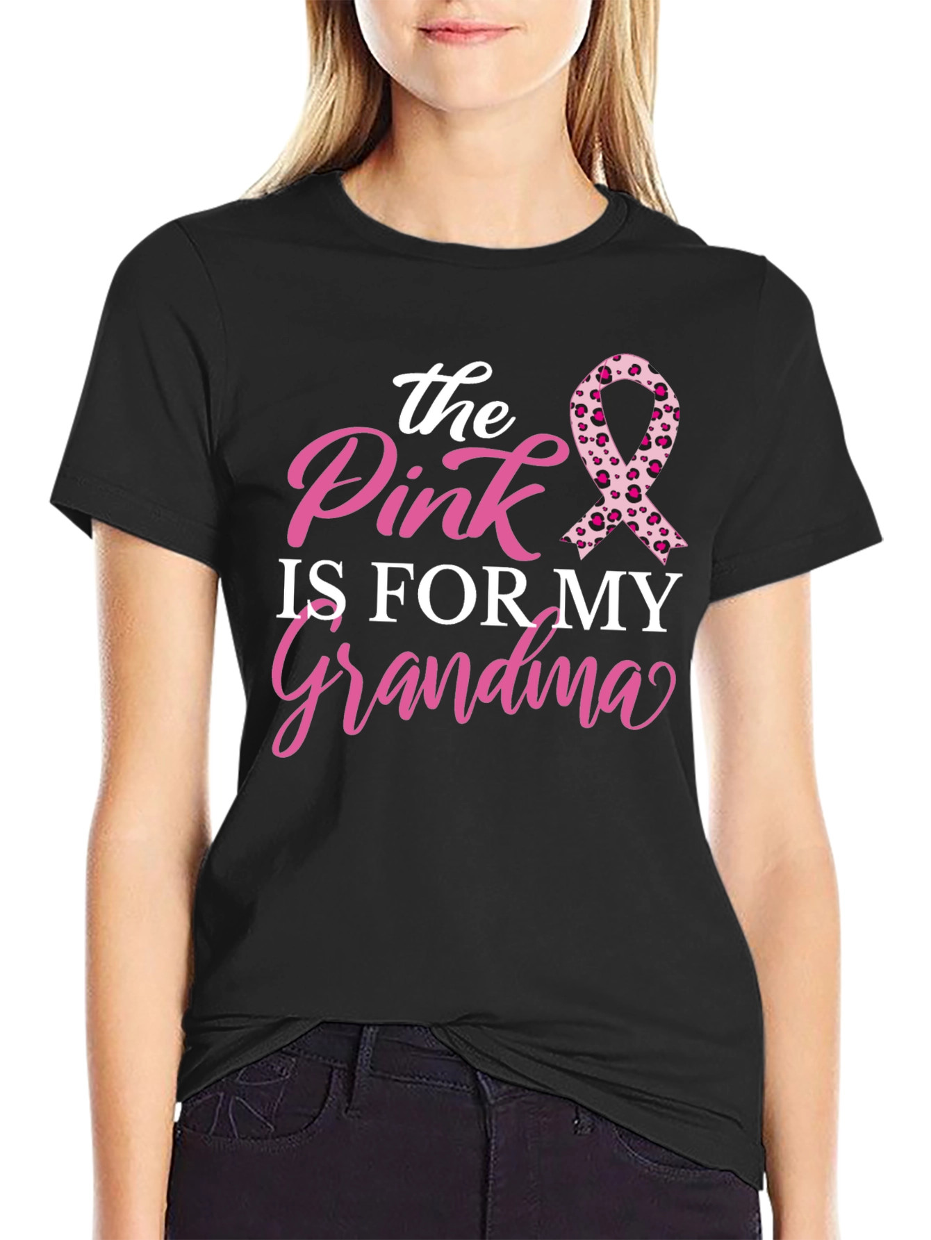 Pink is for My Grandma Cancer Awareness T-Shirt