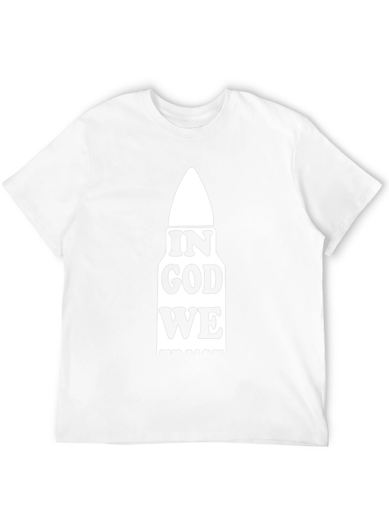 In God We Trust Bullet Design Black T-Shirt