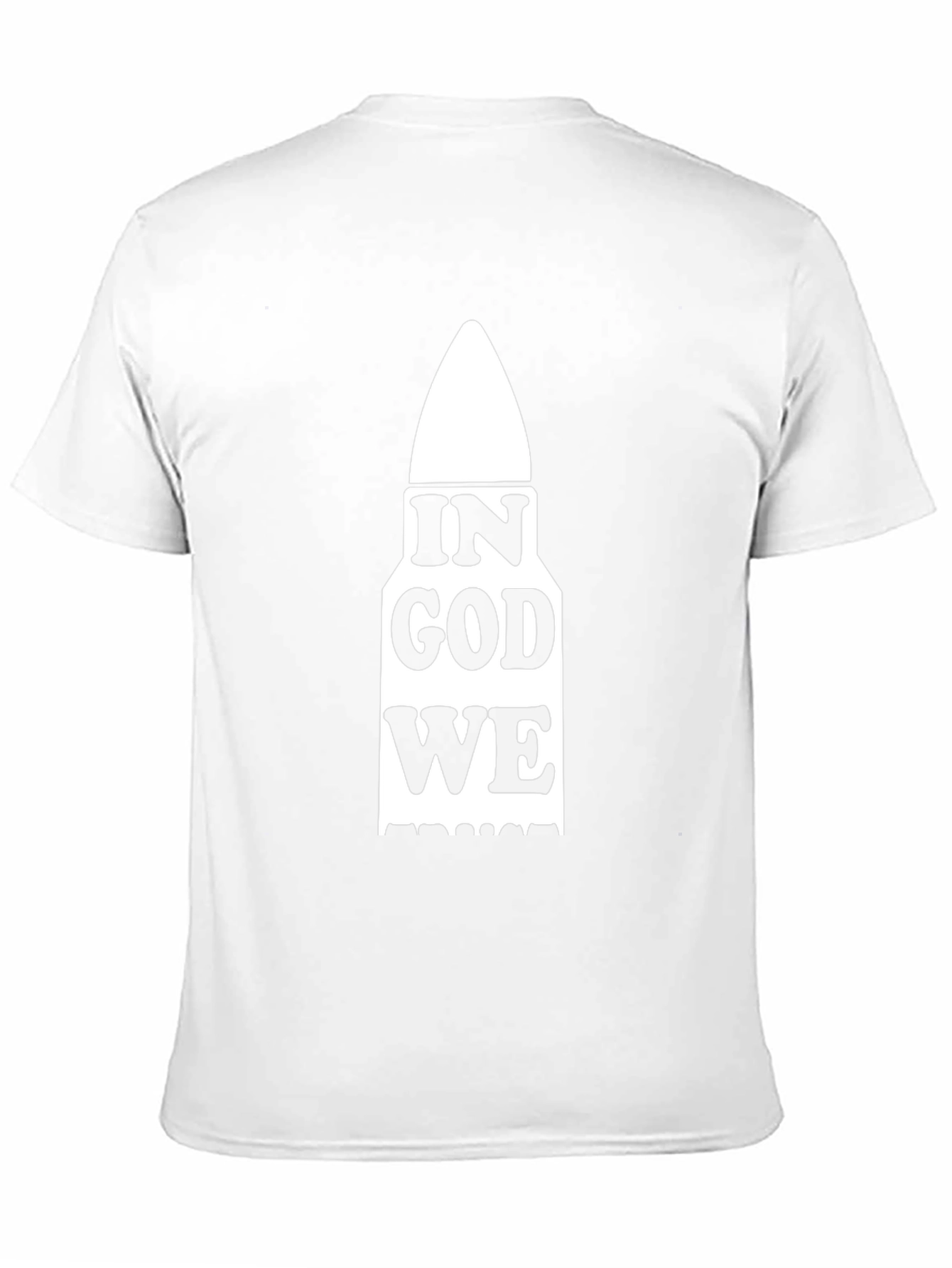 In God We Trust Bullet Design Black T-Shirt