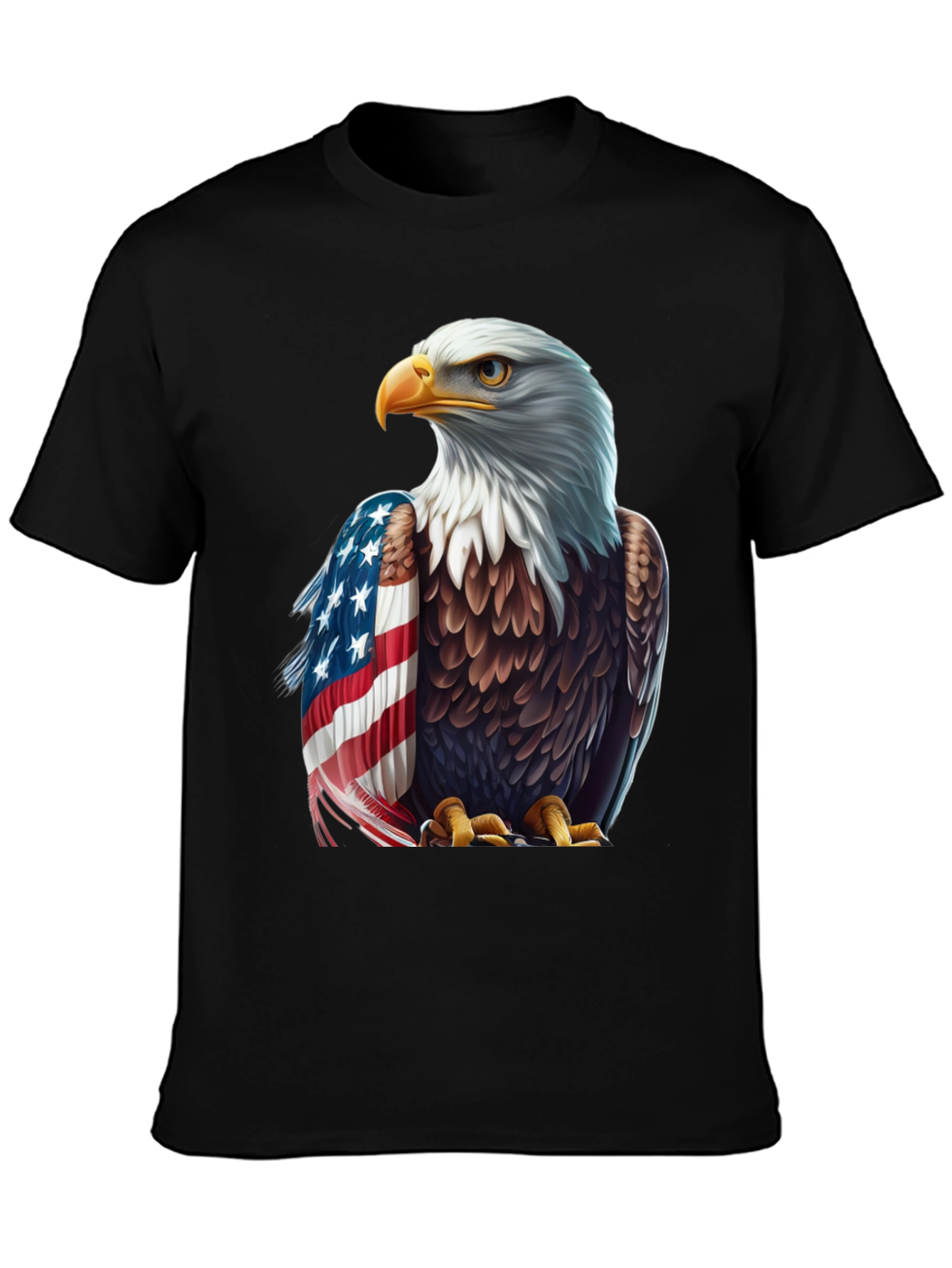 Patriotic Eagle Graphic Tee - American Pride