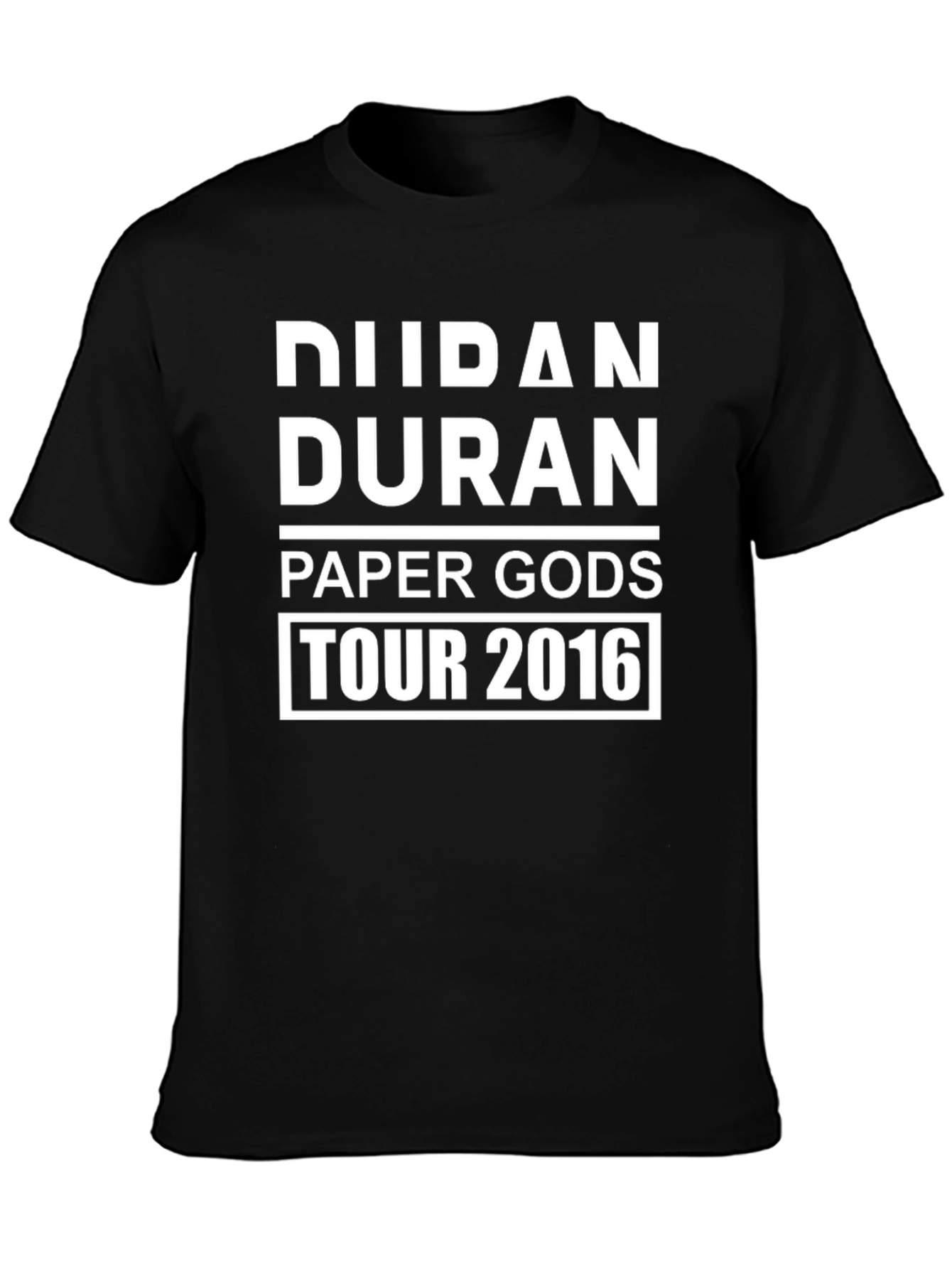Duran Duran Paper Gods Tour 2016 Black T-Shirt